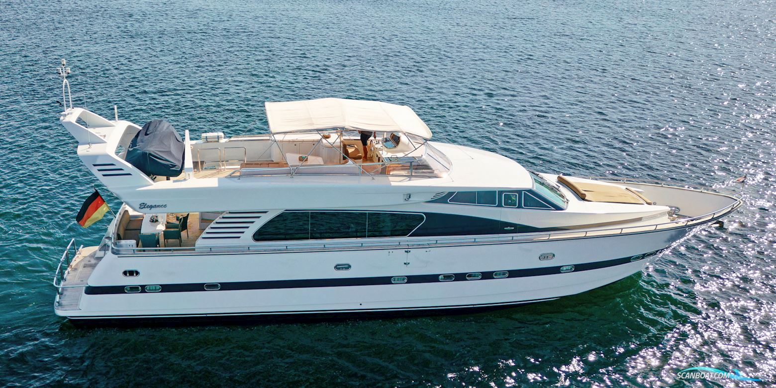 Elegance 76 Motorboat 2000, with Caterpillar Cat 3412 DI-TA engine, Croatia