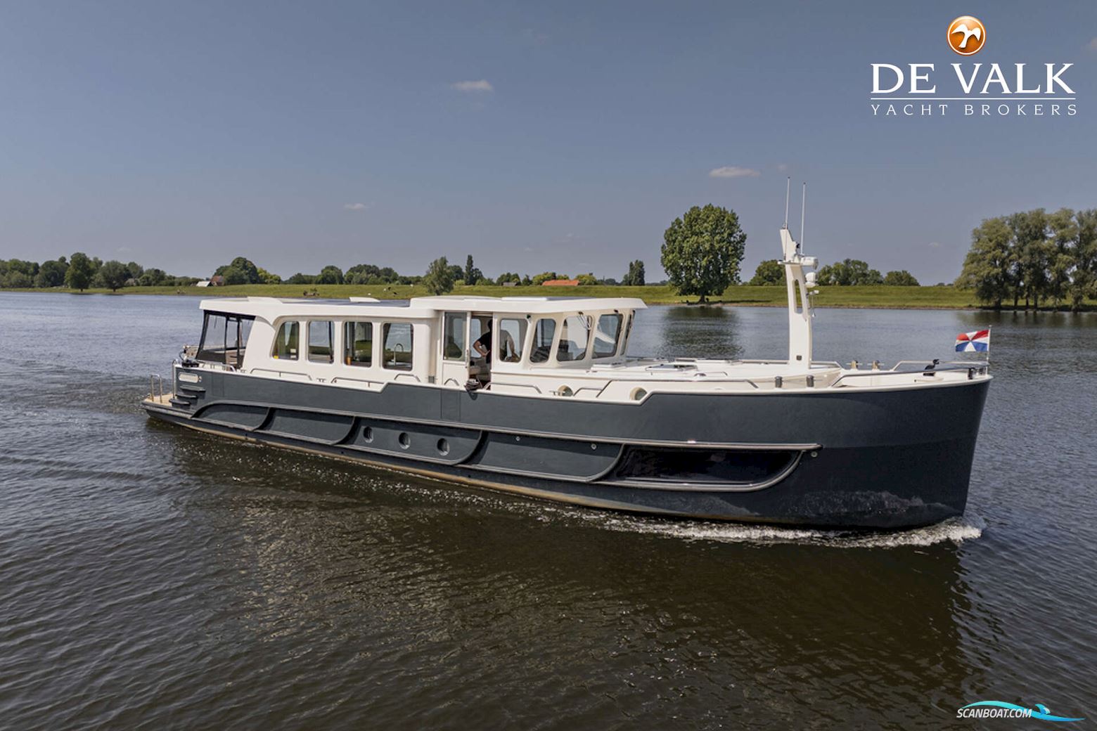 Euroship Deksalon 1950 Motorboat 2024, with John Deere engine, The Netherlands