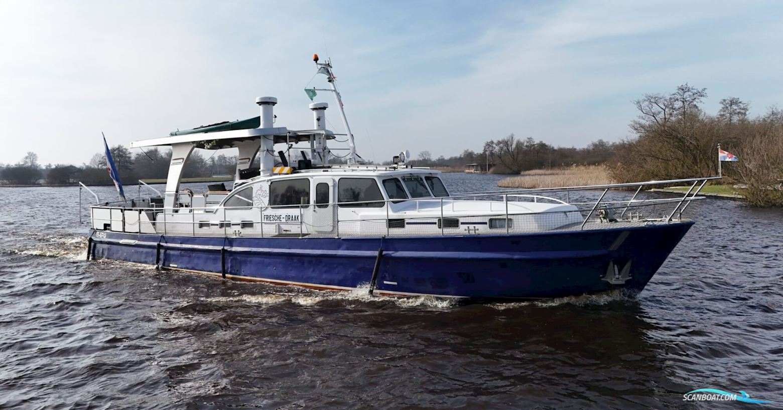 Ex-Patrouille 18.00 VS Motorboat 1972, with V10 Mercedes/MTU engine, The Netherlands
