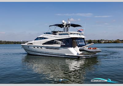 Fairline 58 Squadron Motorboat 2003, with Volvo Penta D12-715 engine, The Netherlands