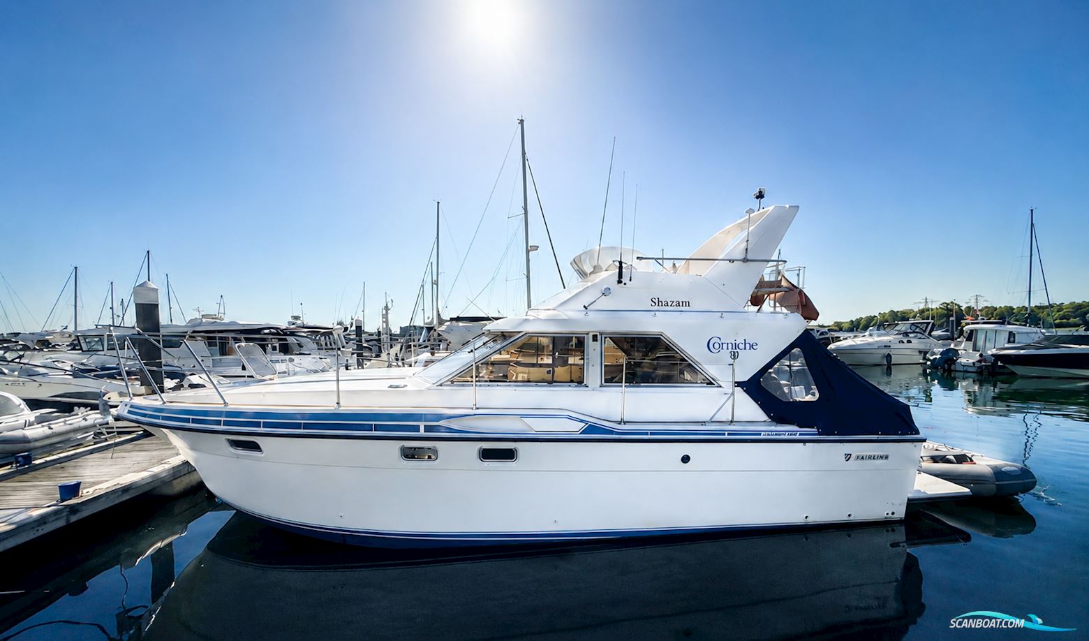 Fairline Corniche 31 Motorboat 1988, with Volvo Penta engine, United Kingdom