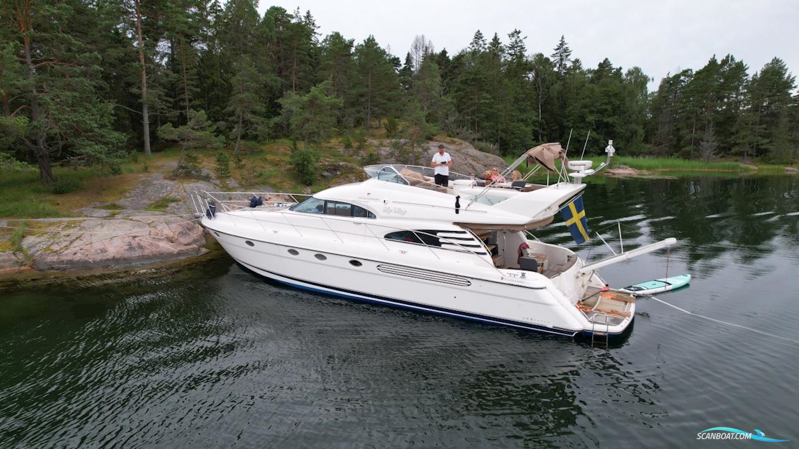 Fairline Squadron 55 Motorboat 2004, with  2x Volvo Penta D12-675 engine, Sweden