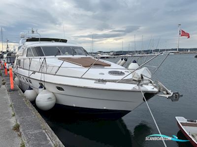 FAIRLINE Squadron 62.  BYTTE MED MINDRE BÅD Motorboat 1992, with 2 x MAN D2840 LXE engine, Denmark