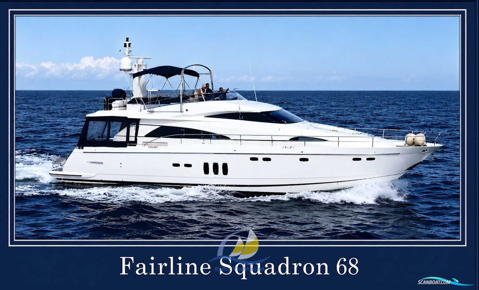 Fairline Squadron 68 Motorboat 2006, with Man engine, Denmark