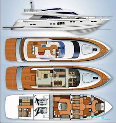 Fairline Squadron 78 Motorboat 2011, with Caterpillar engine, Sweden