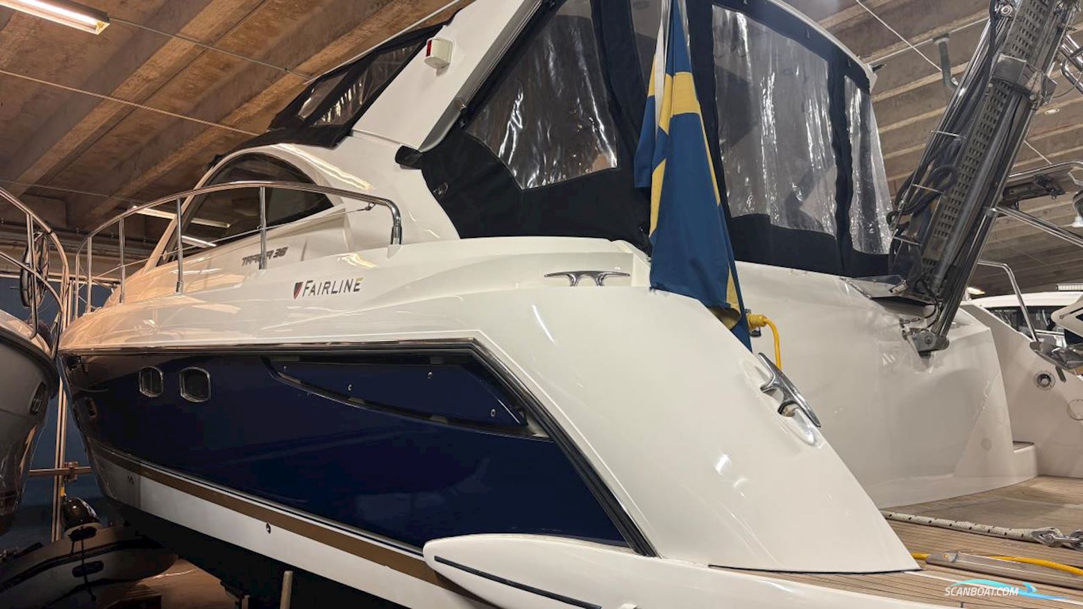 Fairline Targa 38 Motorboat 2008, with 2x Volvo Penta D4 300 hk Ca, 736h engine, Sweden