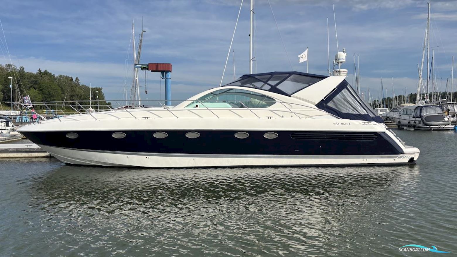 Fairline TARGA 48 Motorboat 2000, with 2x Volvo Penta TAMD 74P engine, Sweden