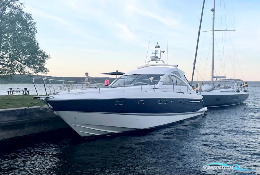 Fairline Targa 52 GT Motorboat 2005, with 2 x Volvo Penta D12D-A 715 engine, Sweden