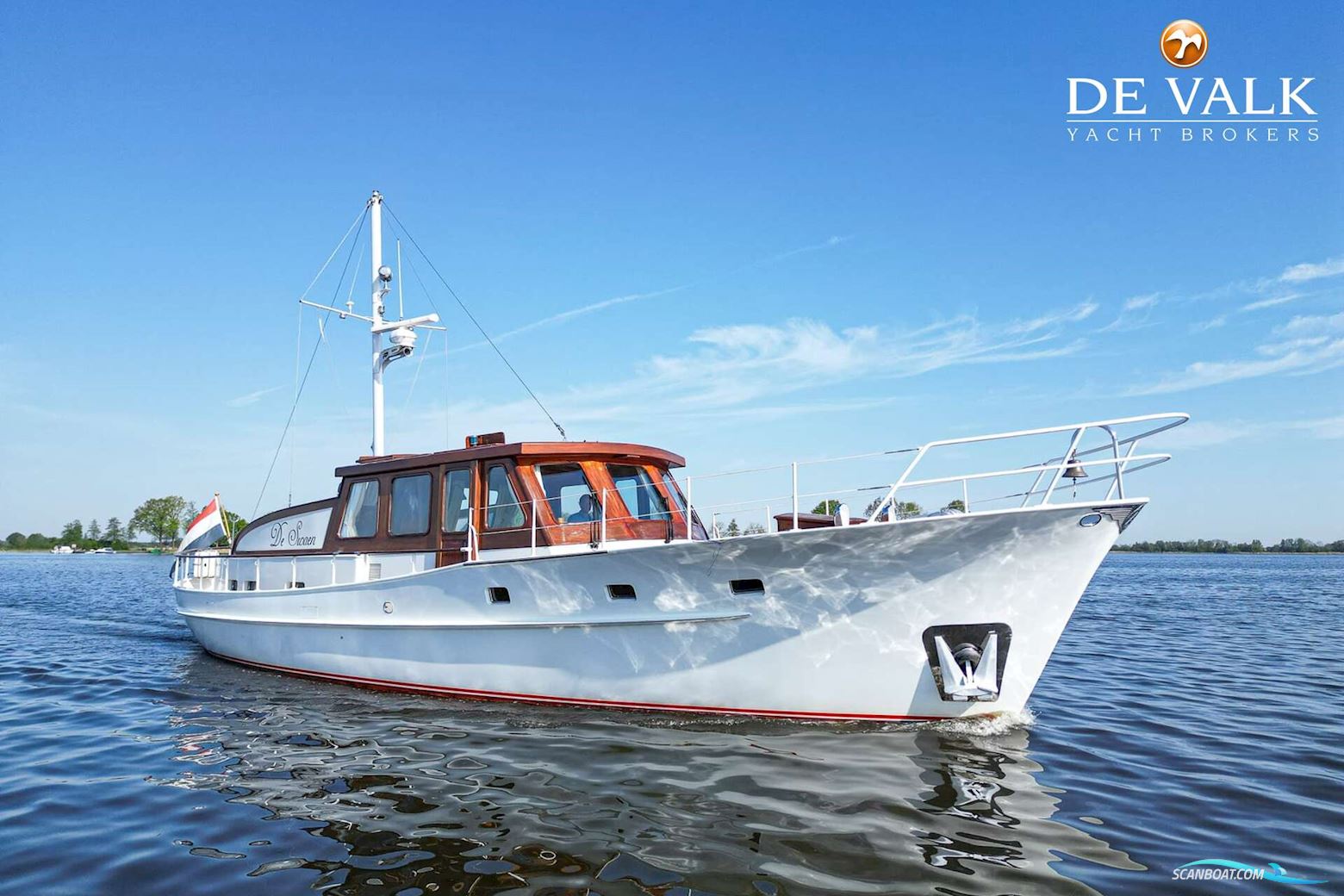Feadship Akerboom Motorboat 1965, with Ford Lehman engine, The Netherlands