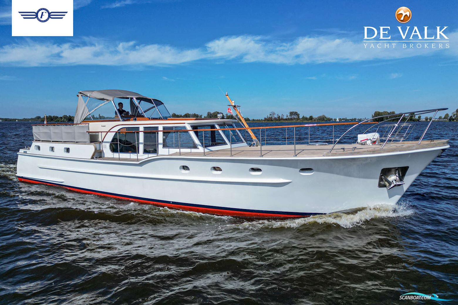 Feadship Van Lent Motorboat 1965, with Mitsubishi engine, The Netherlands