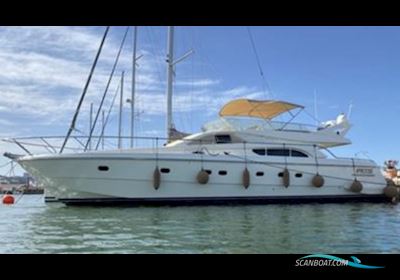 Ferretti 57 Fly Motorboat 1999, with Caterpillar 3208 engine, Italy