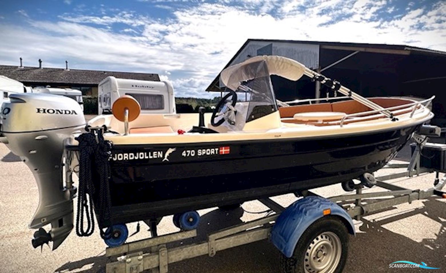 Fjordjollen 470 Sport Motorboat 2021, with Honda engine, Denmark