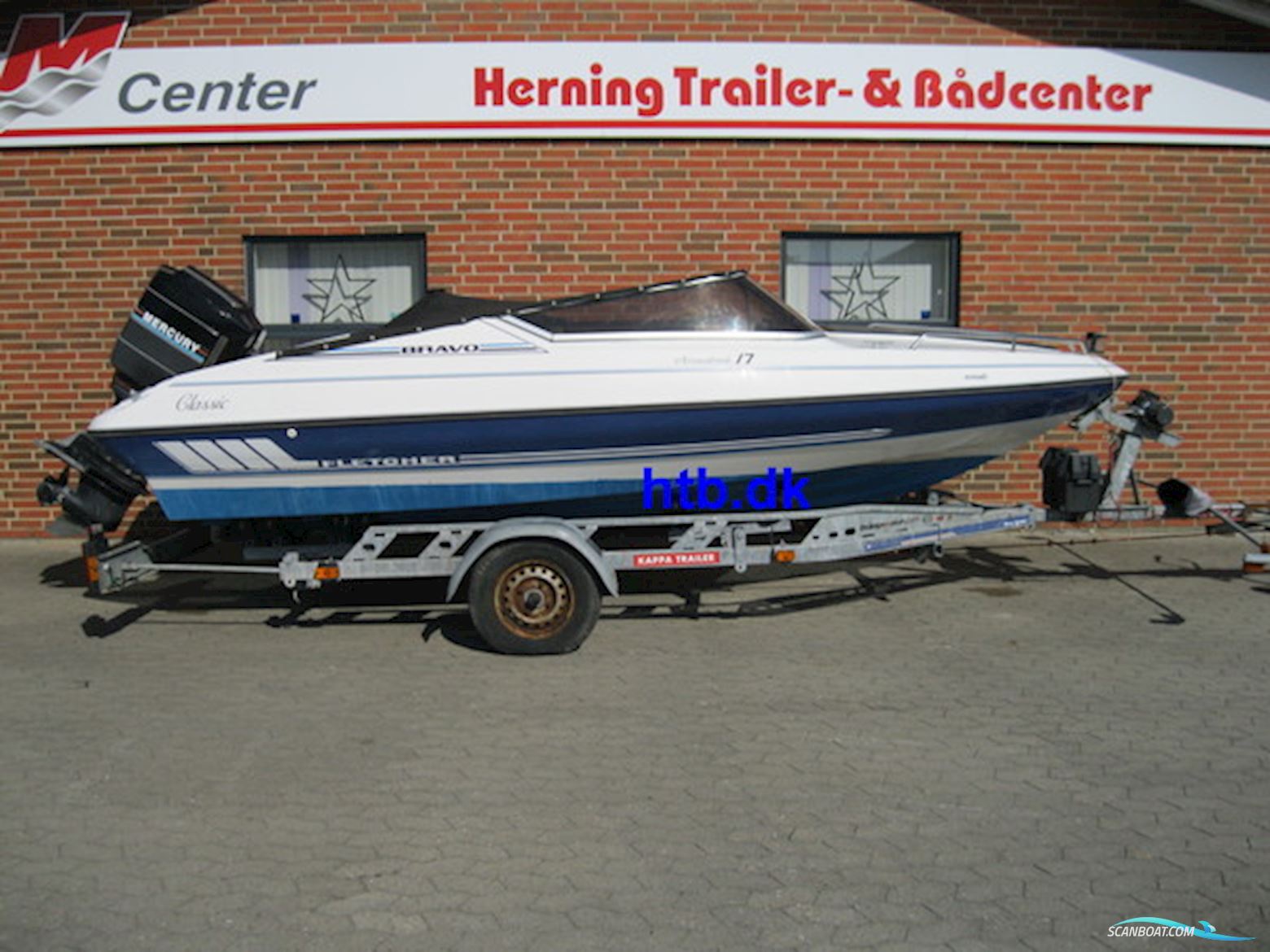 Fletcher Bravo Arrowstreak 17 Classic m/Mercury 100 hk ELPTO og Indespension trailer - NU NEDSAT KR. 10.000,- !
