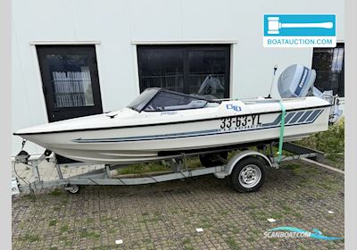 Fletcher GTO Motorboat 1983, with Evinrude engine, Belgium