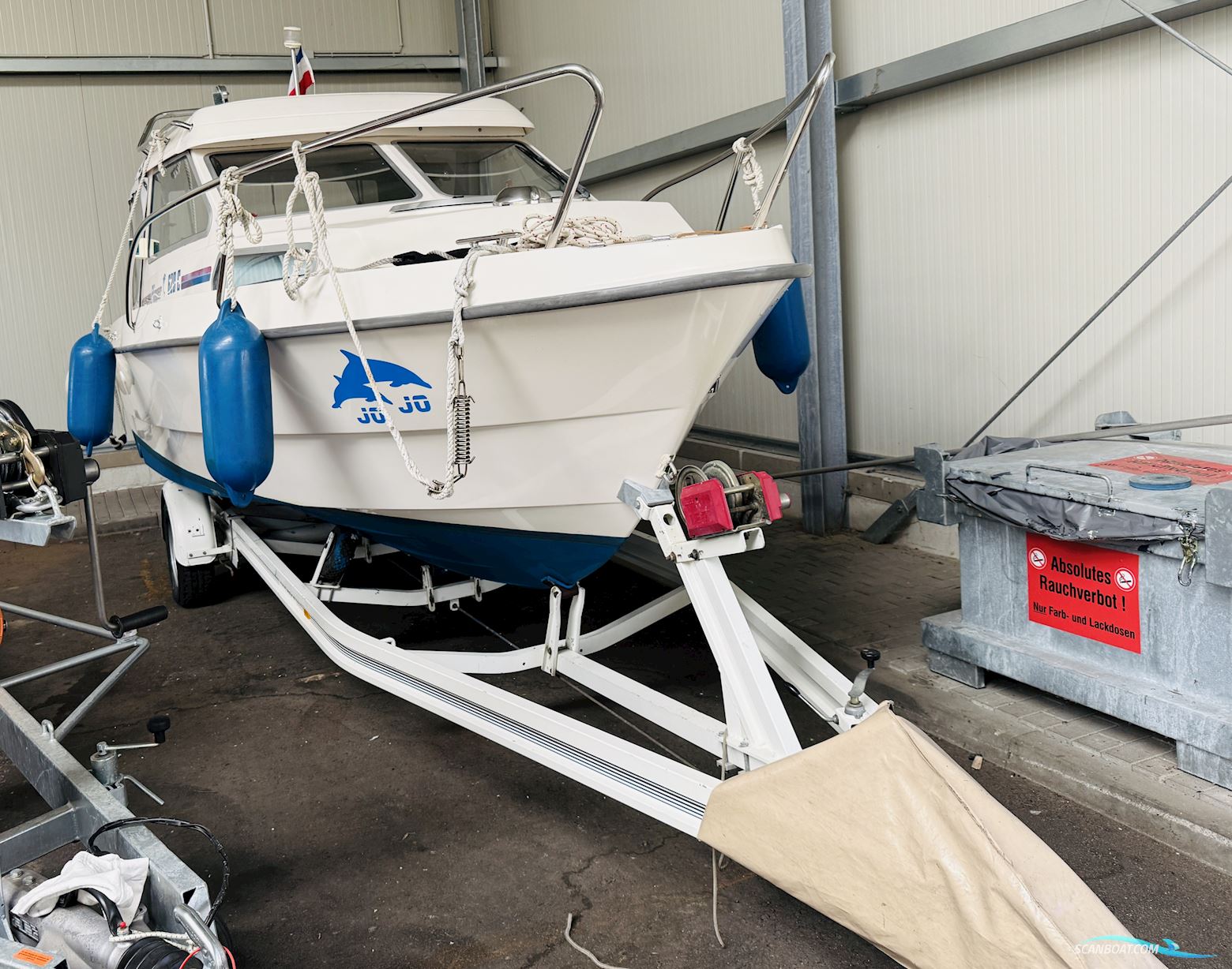 Flipper 620 C Motorboat 1997, with Honda BF90 engine, Germany