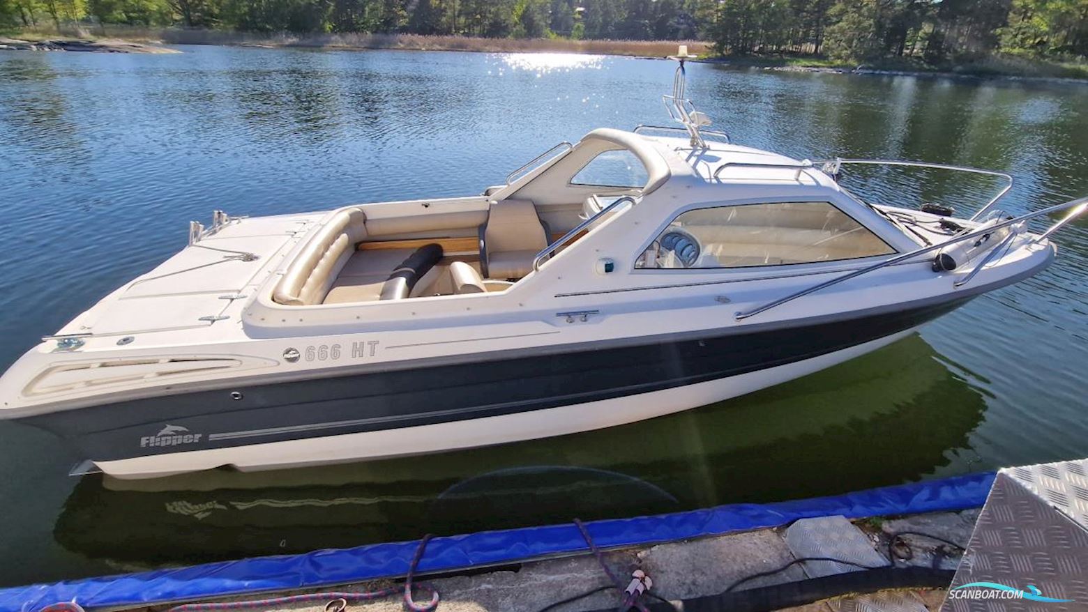 Flipper 666 HT Motorboat 2008, with Mercruiser engine, Sweden