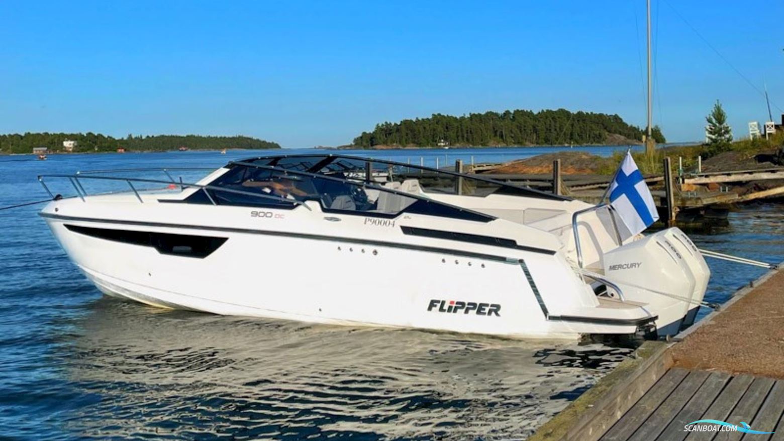 Flipper 900 DC Motorboat 2021, with Mercury V300 Cxl CW Ams Dts engine, Finland