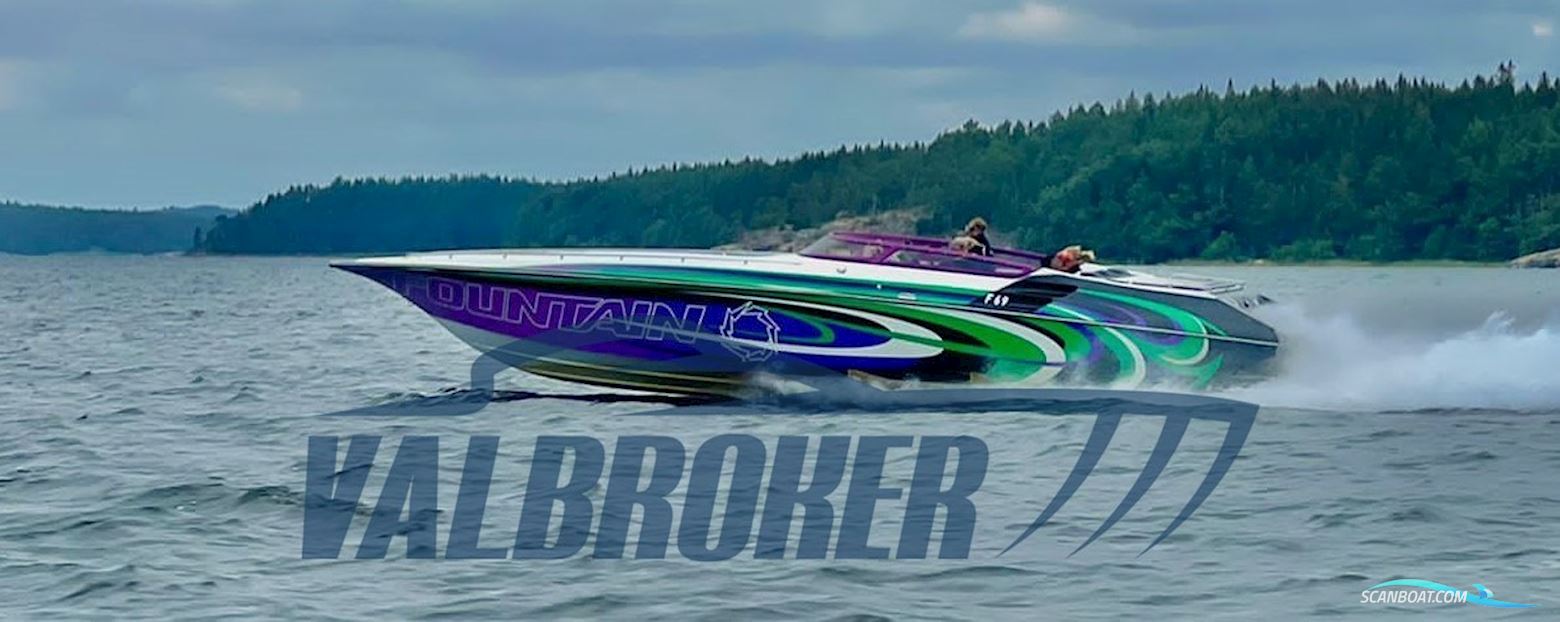 Fountain 38 Lightning Motorboat 2006, with Mercury 700Sci engine, Finland