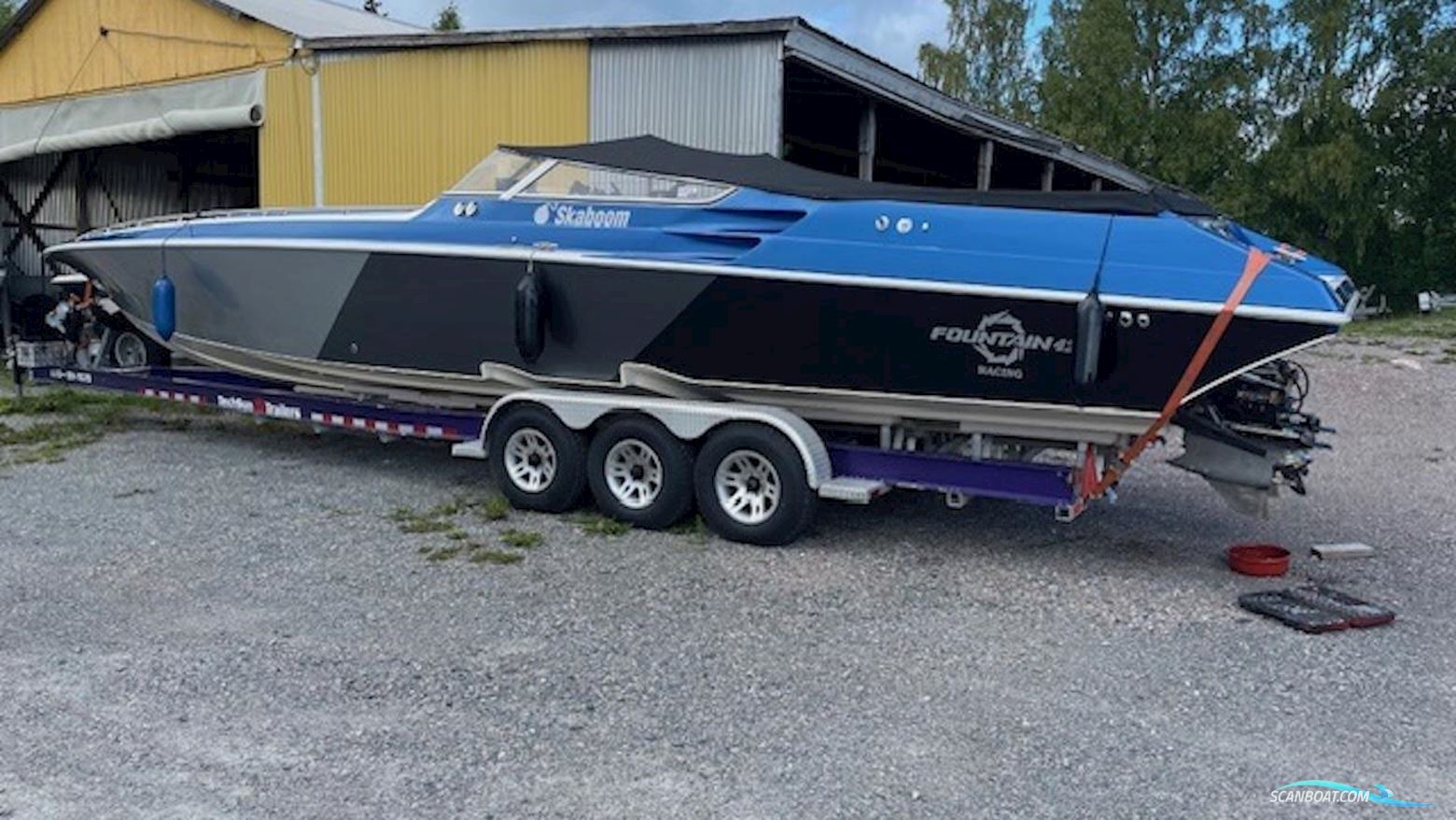 Fountain 42 Lightning Motorboat 1999, with Mercruiser engine, Sweden
