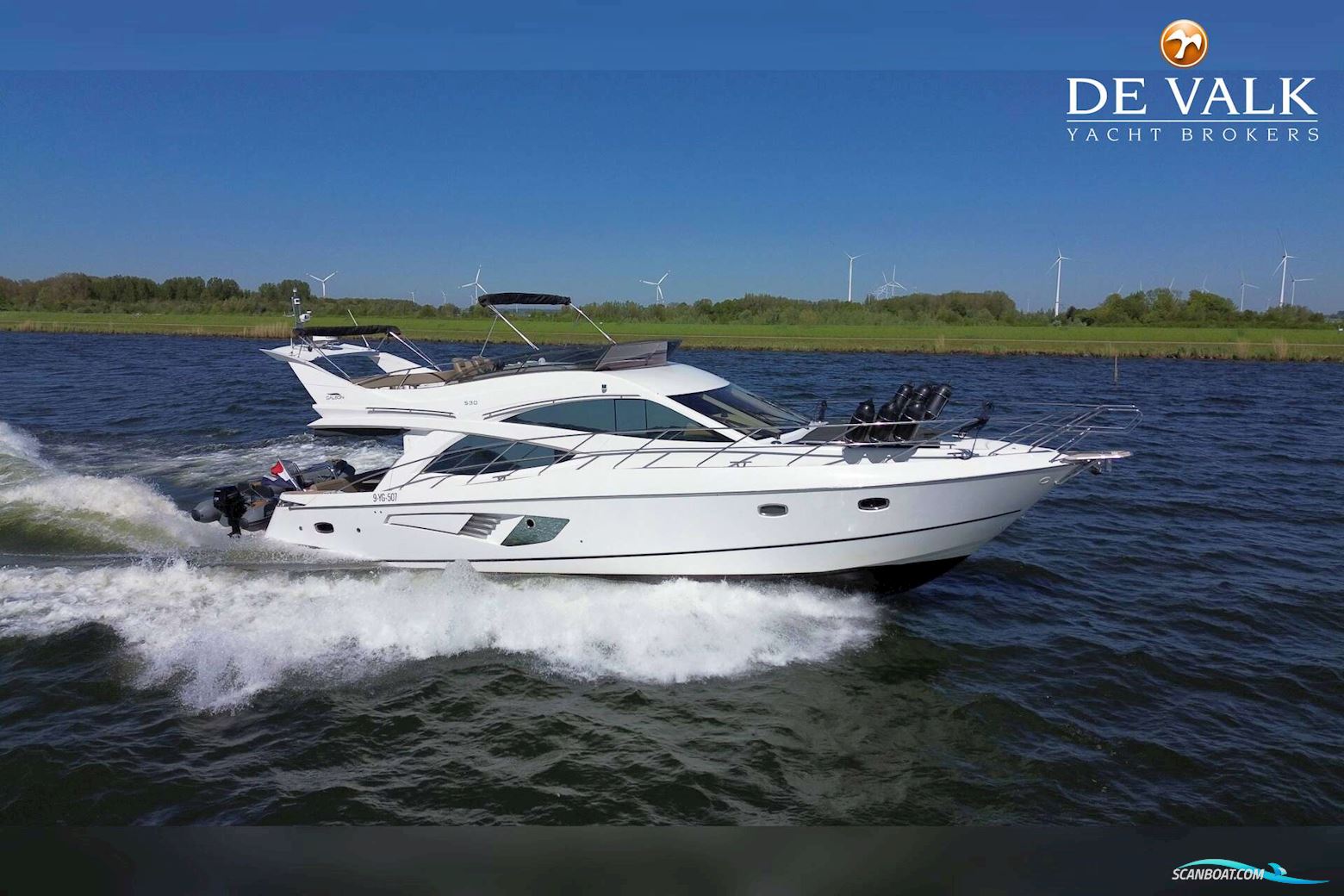 Galeon 530 Fly Motorboat 2007, with Volvo Penta engine, The Netherlands