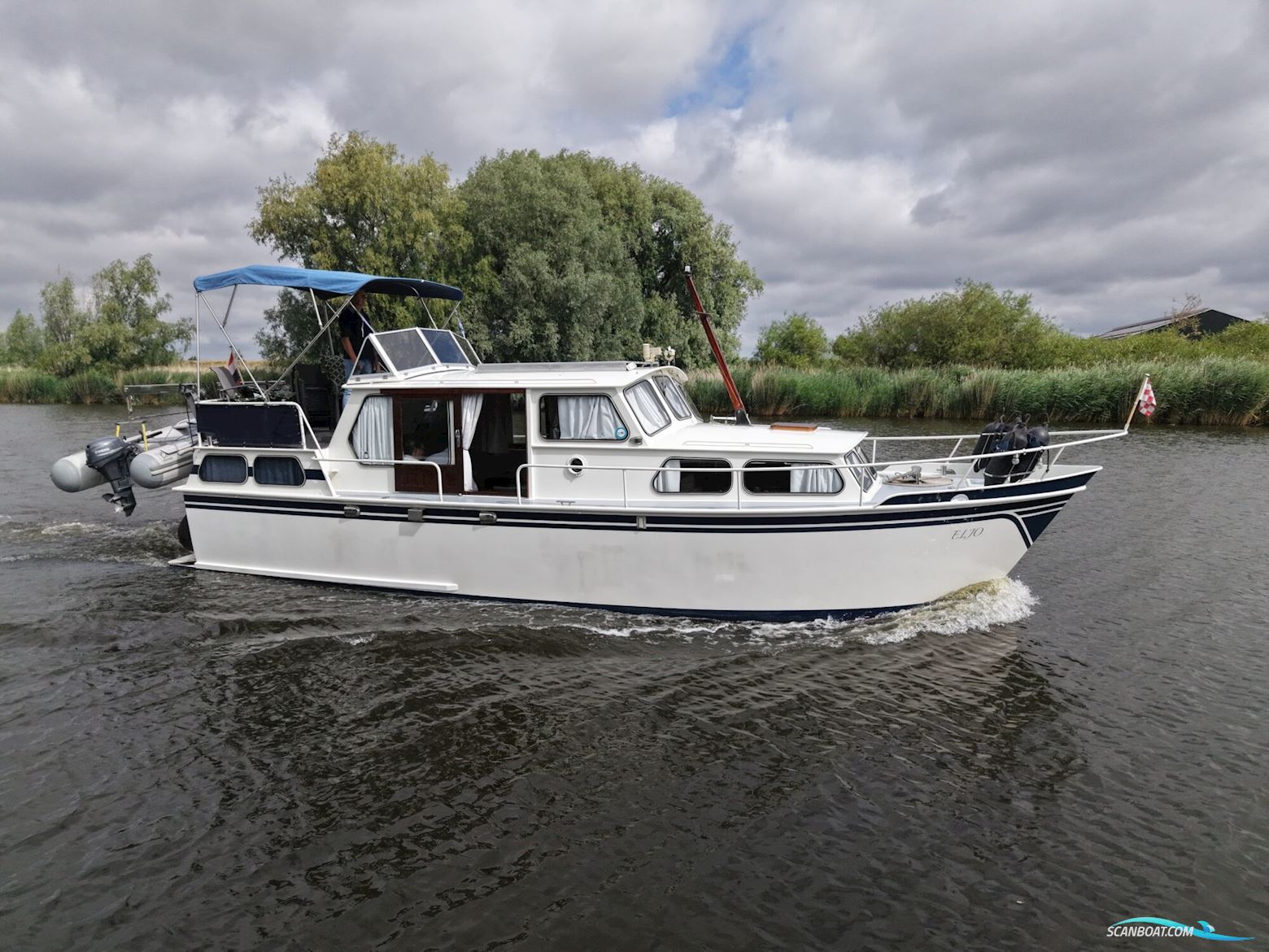 Gruno 10.50 AK Cabrio Motorboat 1979, with Daf engine, The Netherlands