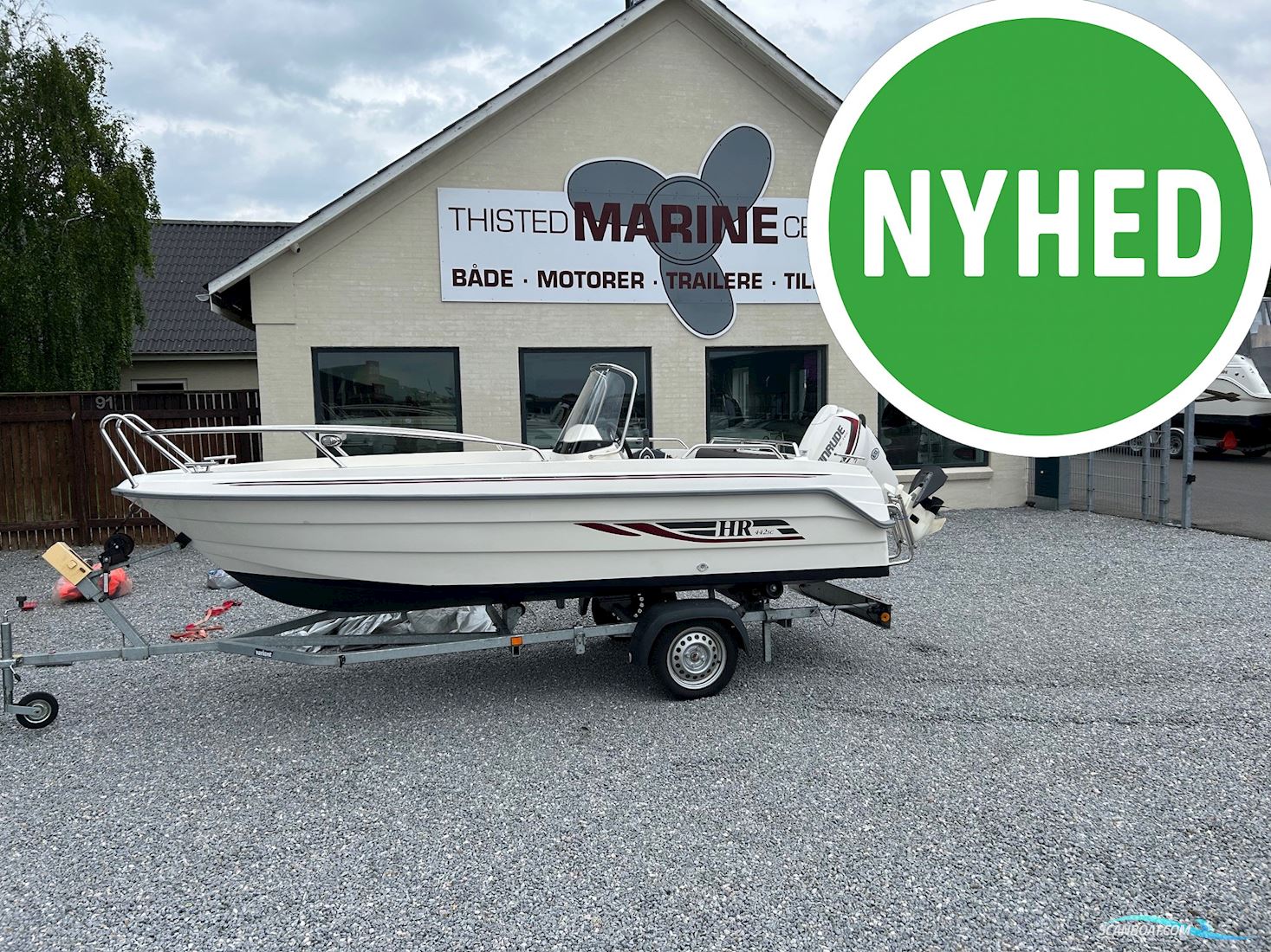 HR 442 SC Med 30 hk og Trailer Motorboat 2017, with Evinrude engine, Denmark