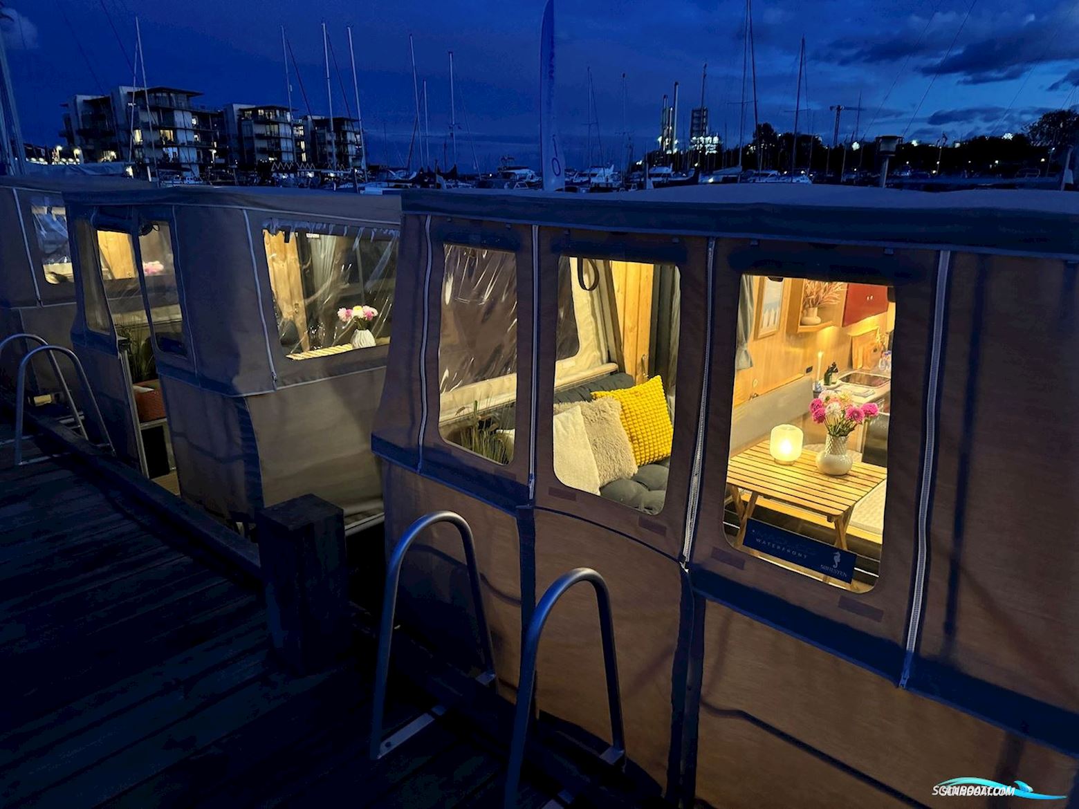 Husbåde med elmotor - udlejnings koncept eller bolig