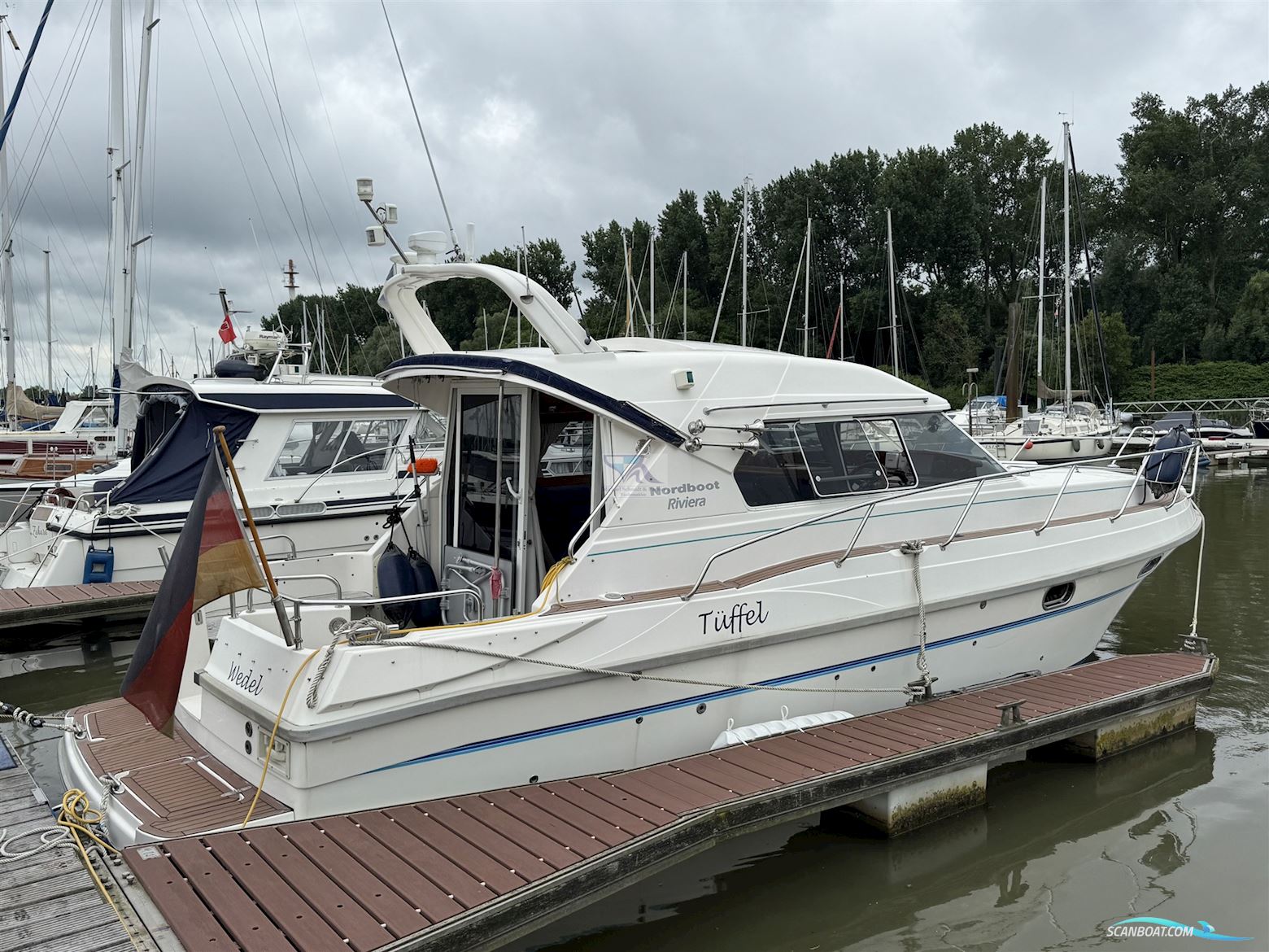 Huseklepp Riviera Motorboat 1994, with Mercruiser D7.3L/270 TURBO AC engine, Germany