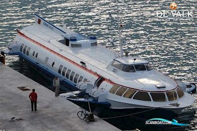 Hydrofoil Dsc Cometa 35m Flying Dolphin Motorboat 1981, with Sudoimport Russia engine, Greece