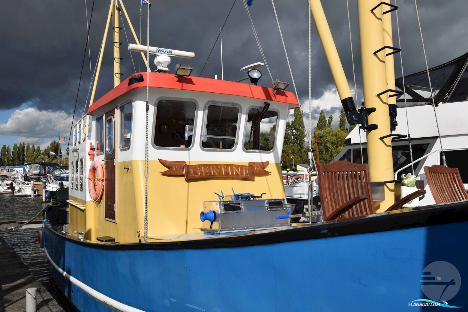 IJsselmeerkotter GERTINE Motorboat 1960, with Scania-Vabis engine, The Netherlands