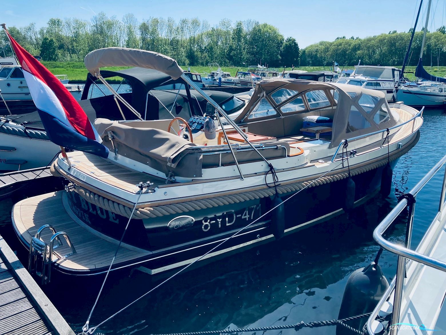Interboat Intercruiser 27 Cabrio Motorboat 2010, with Volvo Penta engine, The Netherlands