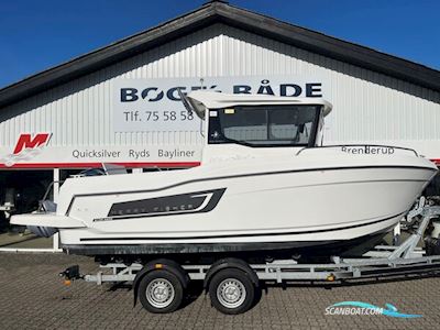 Jeanneau 605 Merry Fisher Marlin Nordic Line Med 100 hk Yamaha-Efi 4 Takt og 2000 kg Brenderup Asr Trailer Med el-Spil Motorboat 2019, with Yamaha engine, Denmark
