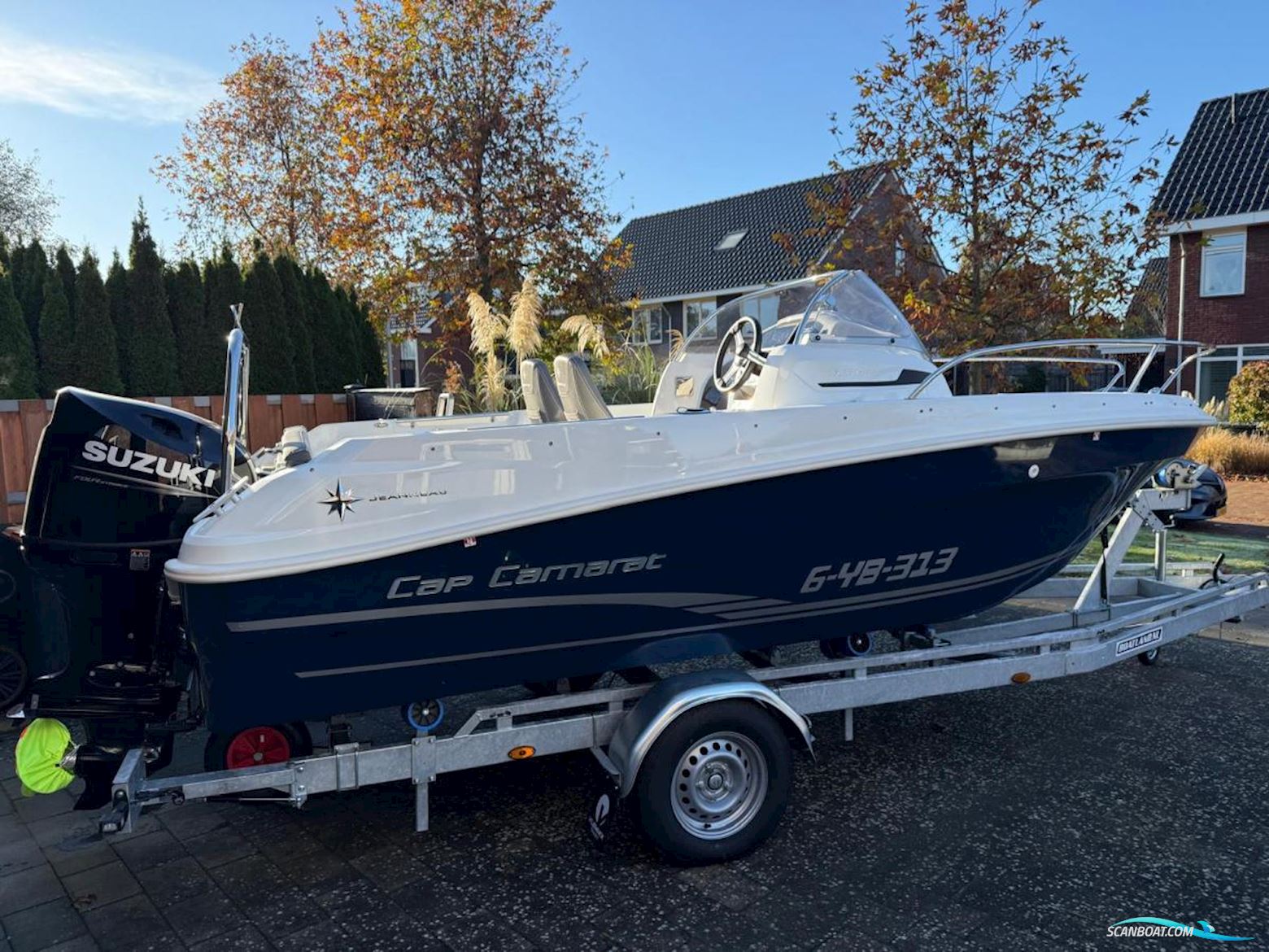 Jeanneau Cap Camarat 5.5 WA Motorboat 2018, with Suzuki engine, The Netherlands