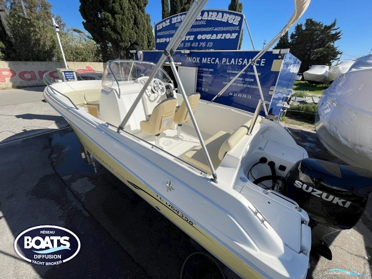 Jeanneau Cap Camarat 635 Style Motorboat 2008, with Suzuki engine, France