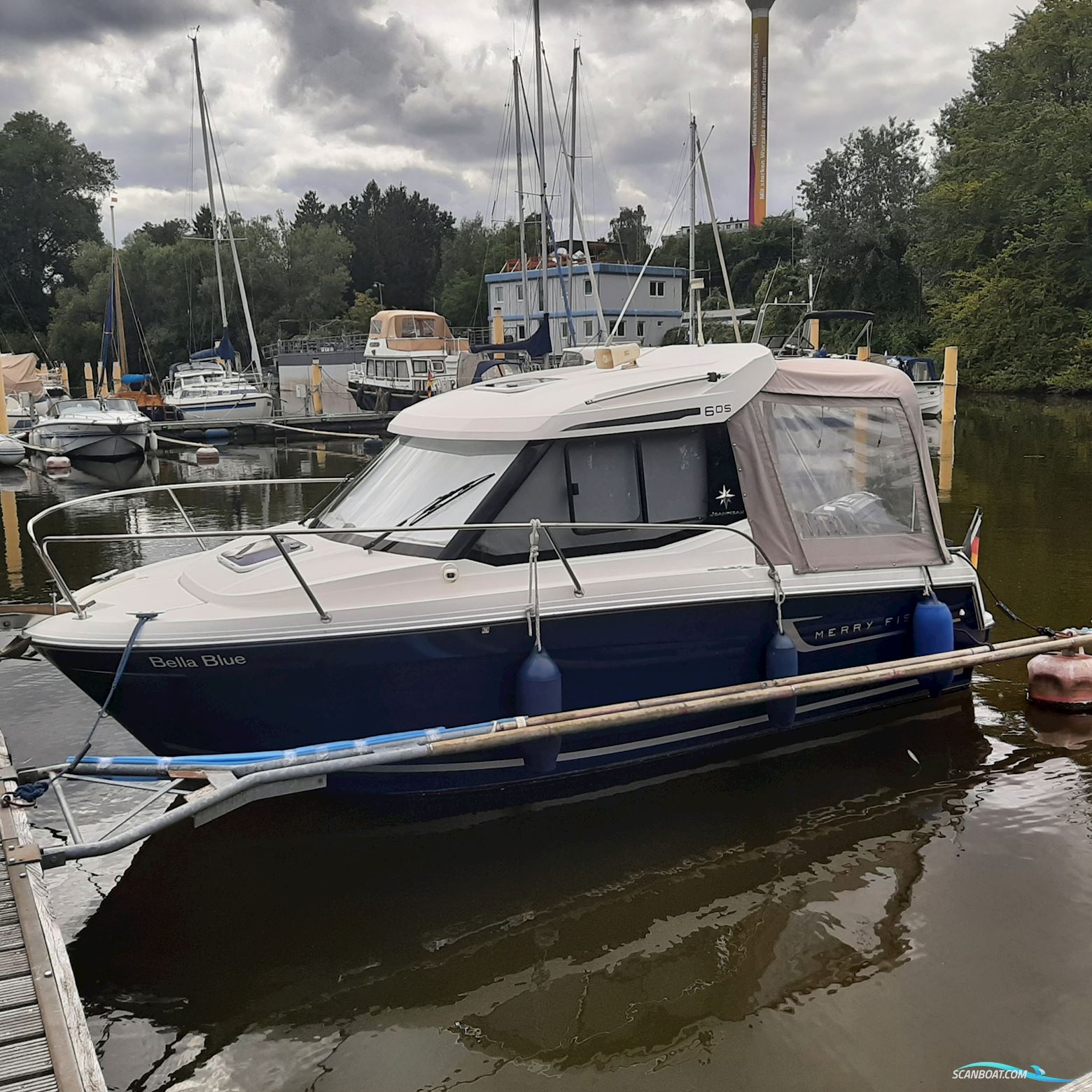 Jeanneau Merry Fisher 605 Motorboat 2016, with Mercury F115 ELPT EFI engine, Germany
