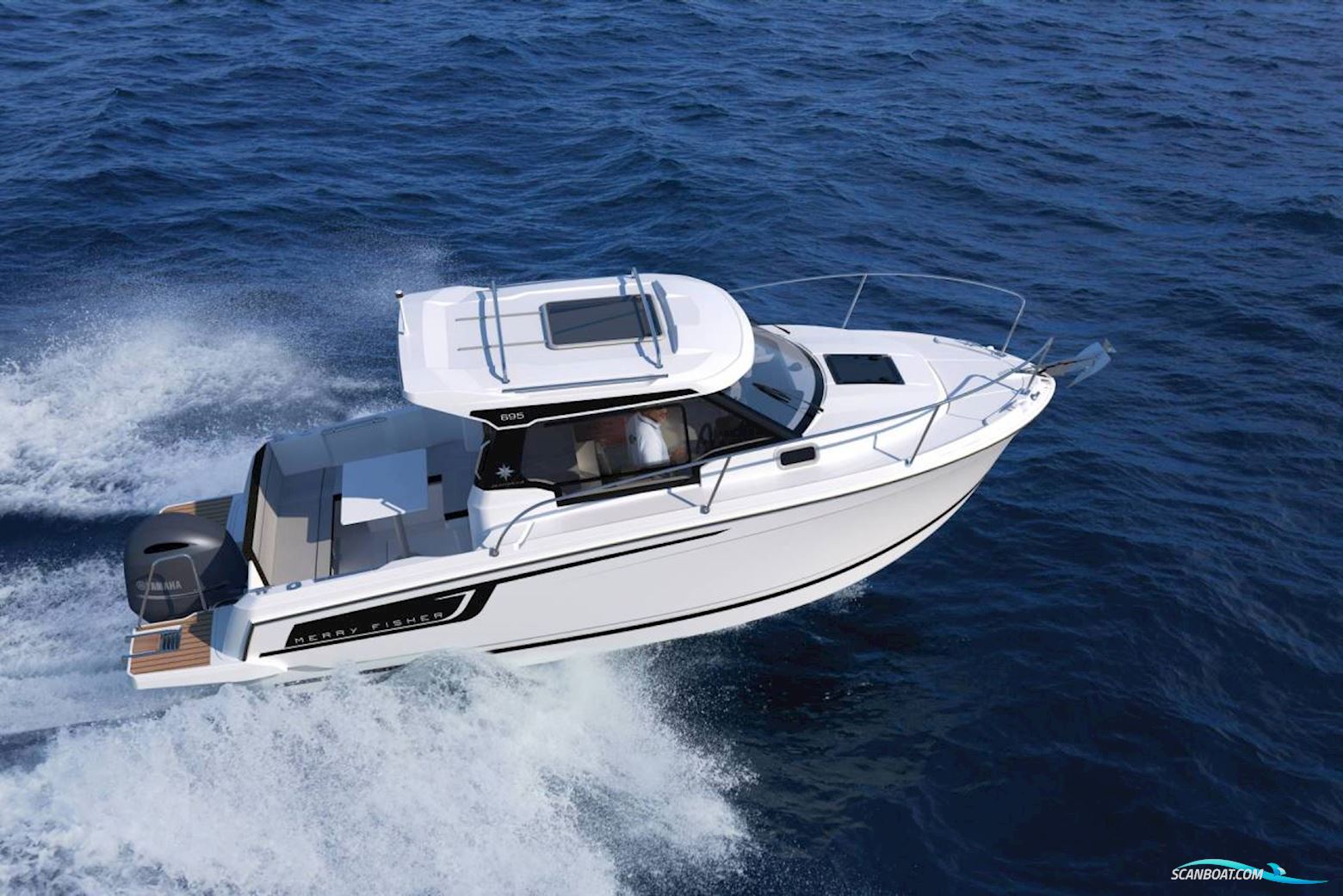 Jeanneau Merry Fisher 695 Serie 2 - 100 HK Yamaha Motorboat 2025, with Yamaha F100 engine, Denmark