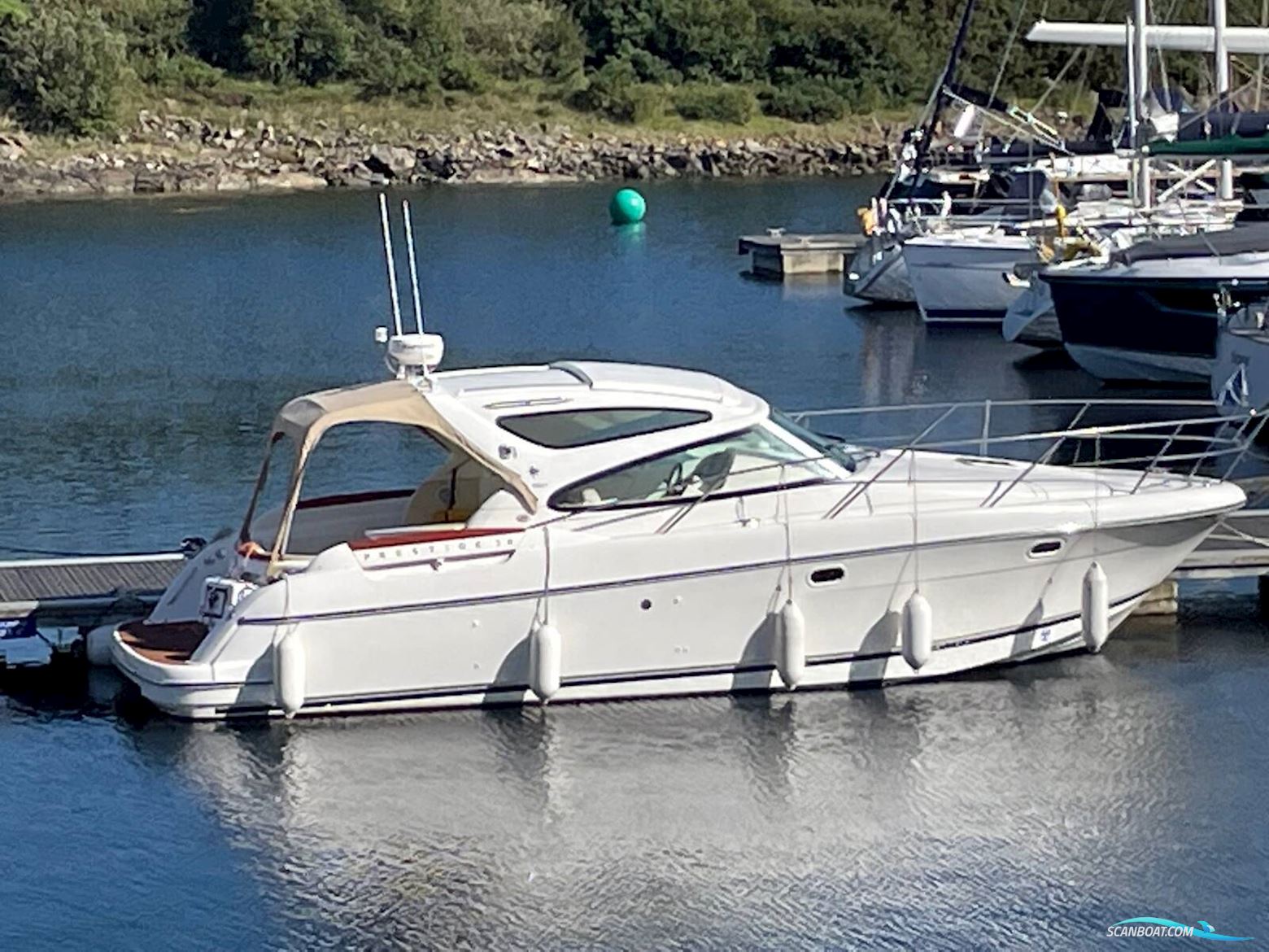 Jeanneau Prestige 34 S Hardtop Motorboat 2006, with Volvo Penta DP engine, United Kingdom