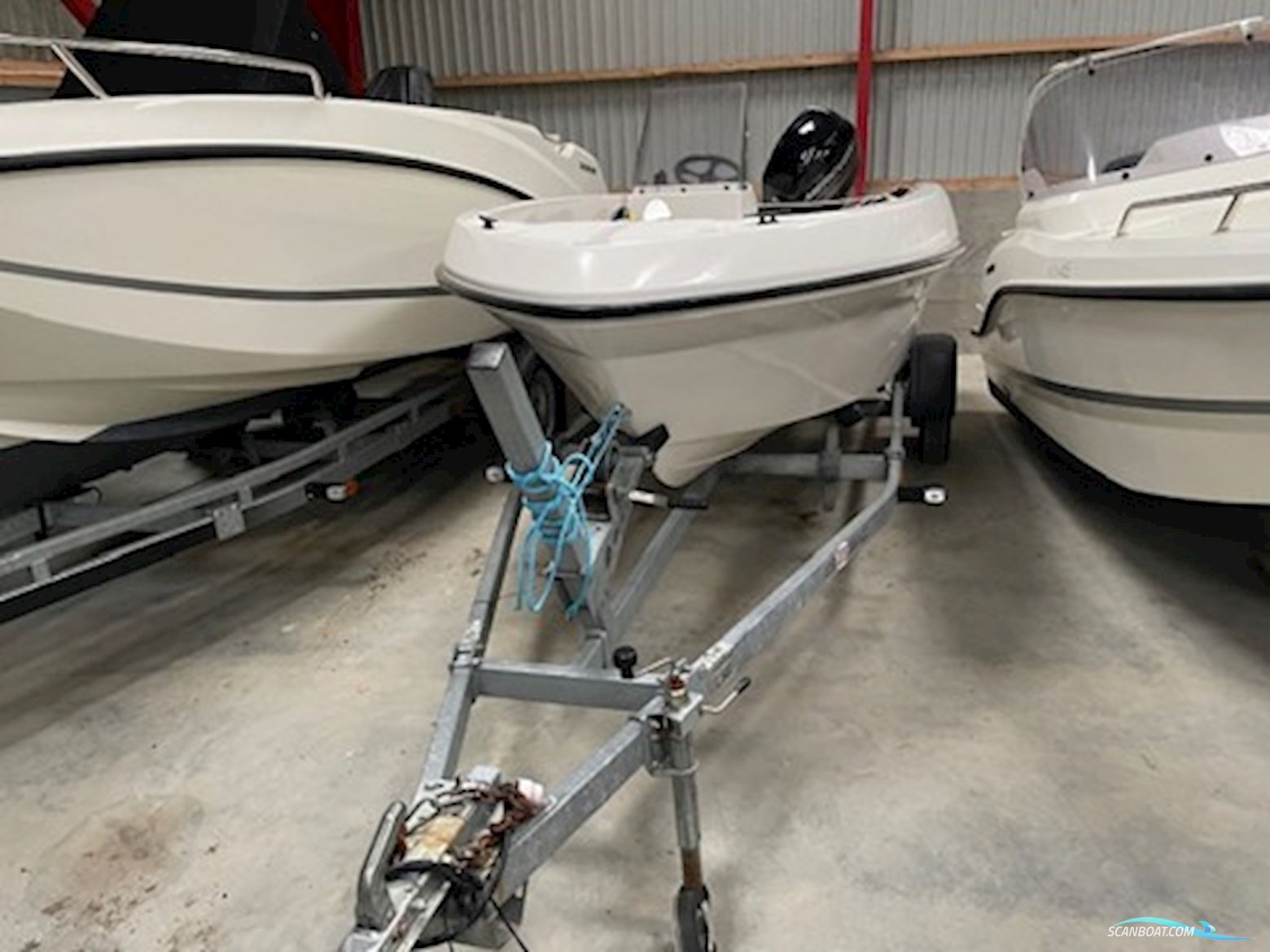 Joda 455 med Mercury F50 EFI ELPT samt Brenderup trailer