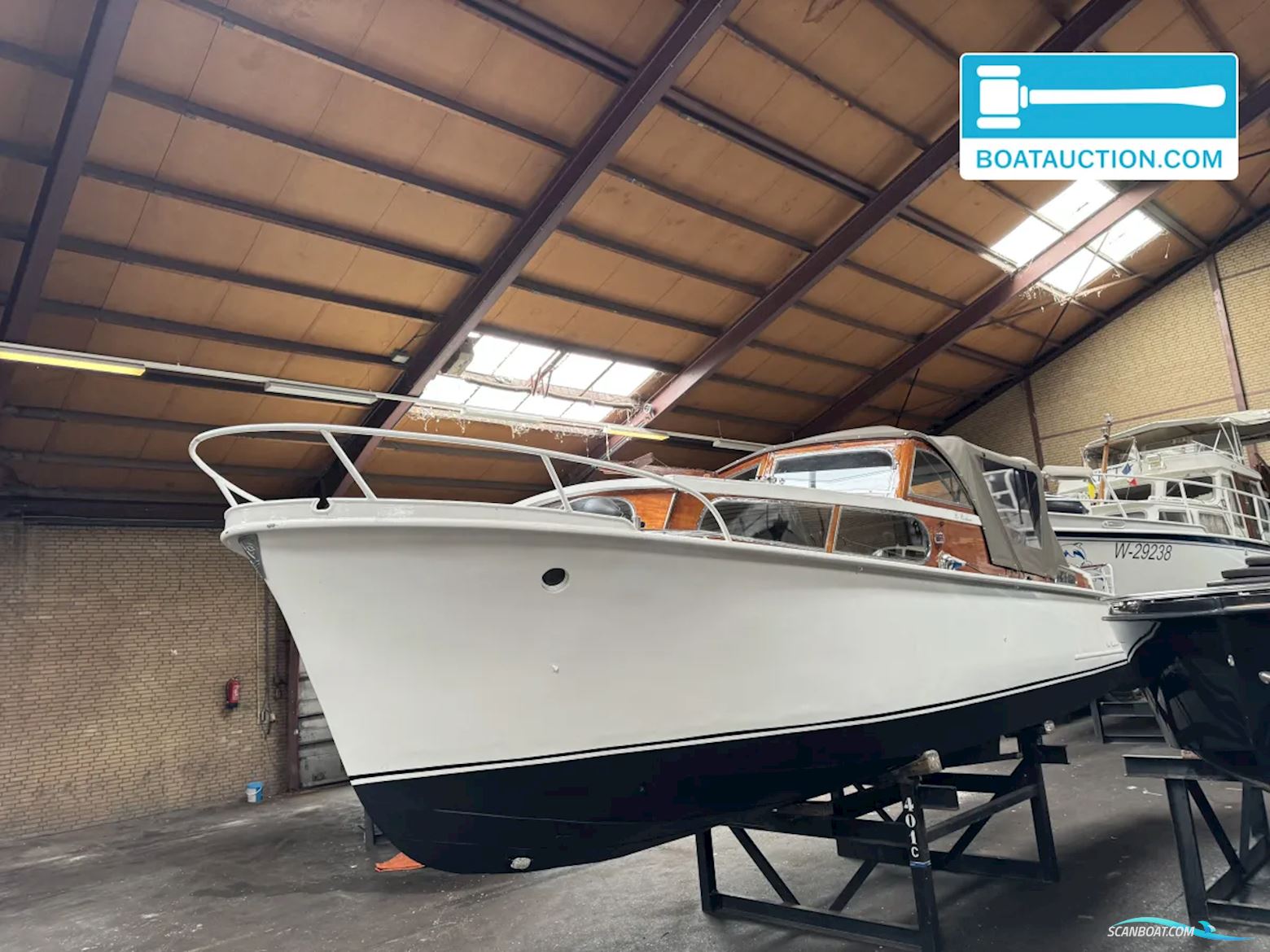 Kaagkruiser Super 8.90 Motorboat 1958, with Craftsman 4.2 engine, The Netherlands