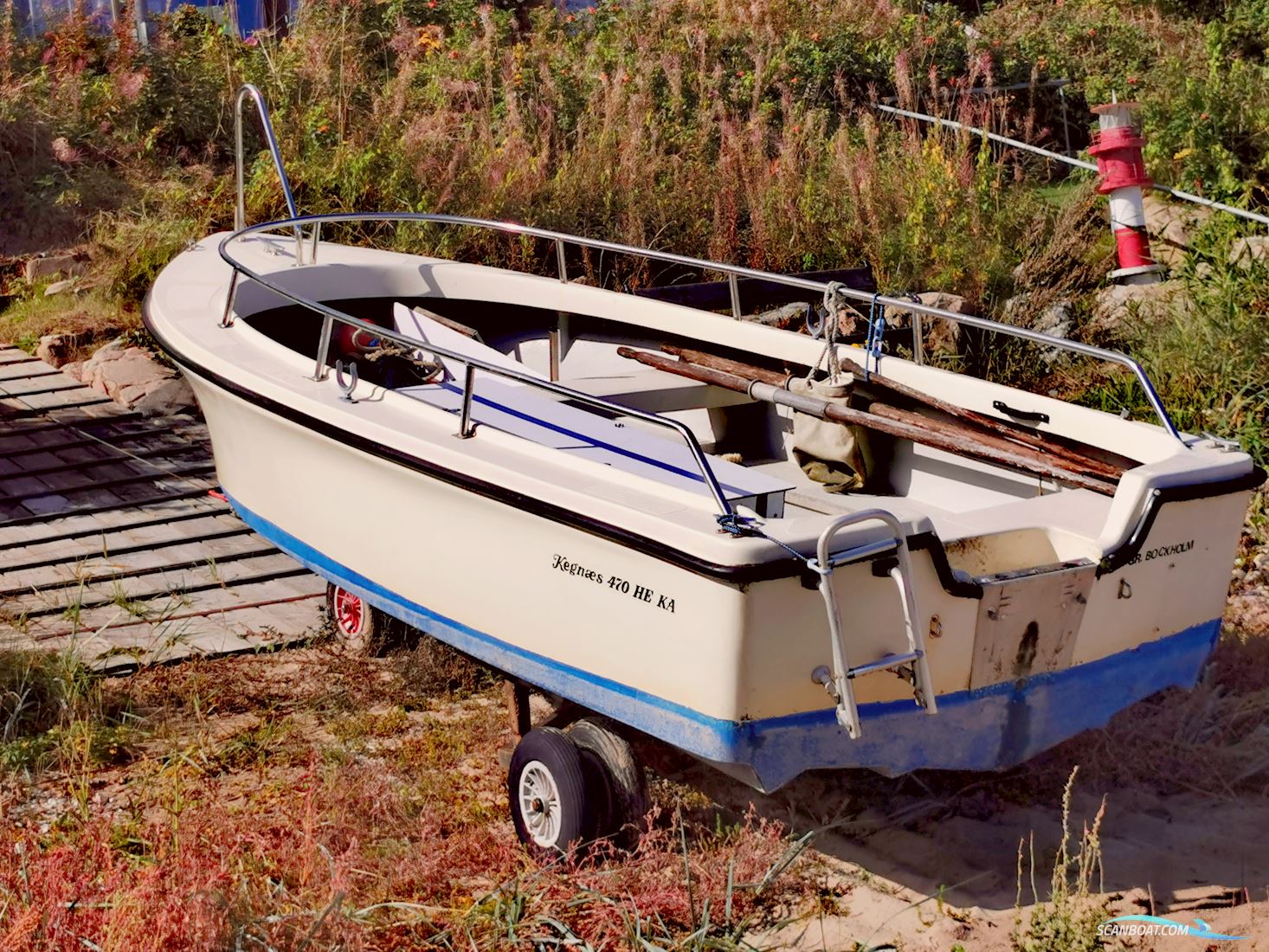 Kegnæs 470 HE KA uden motor / Kegnaes 470 Motorboat 2008, with Yamaha engine, Denmark