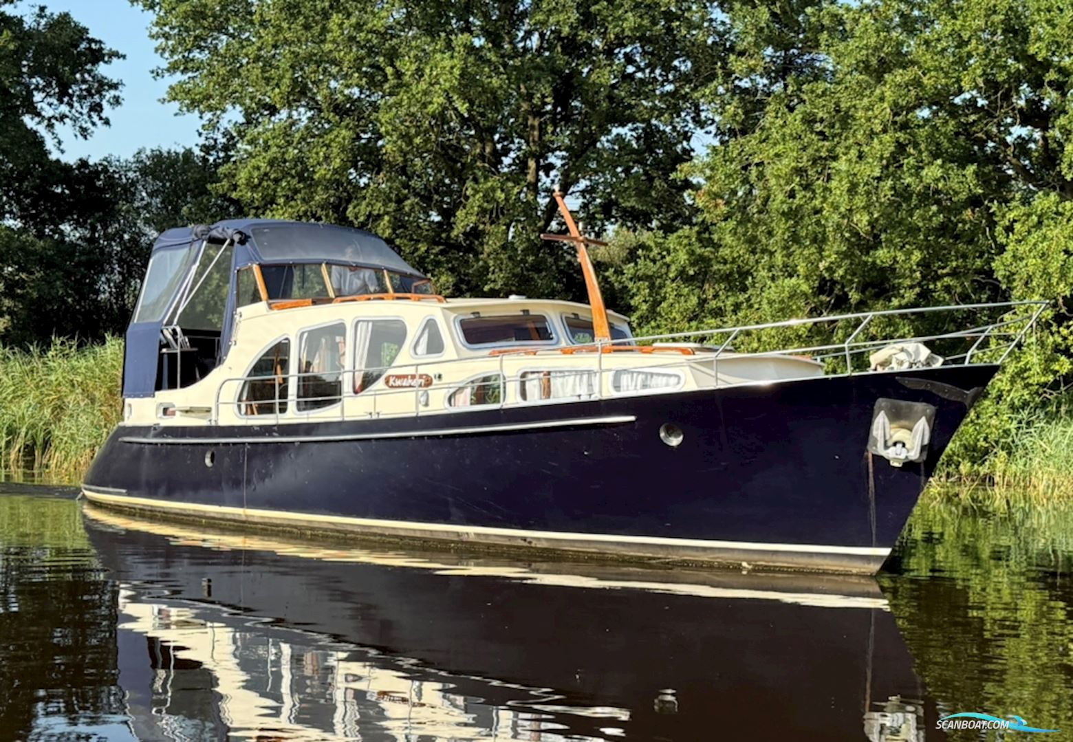 Klassiek Rondspant Motoryacht  1280 Motorboat 1948, with Sole engine, The Netherlands
