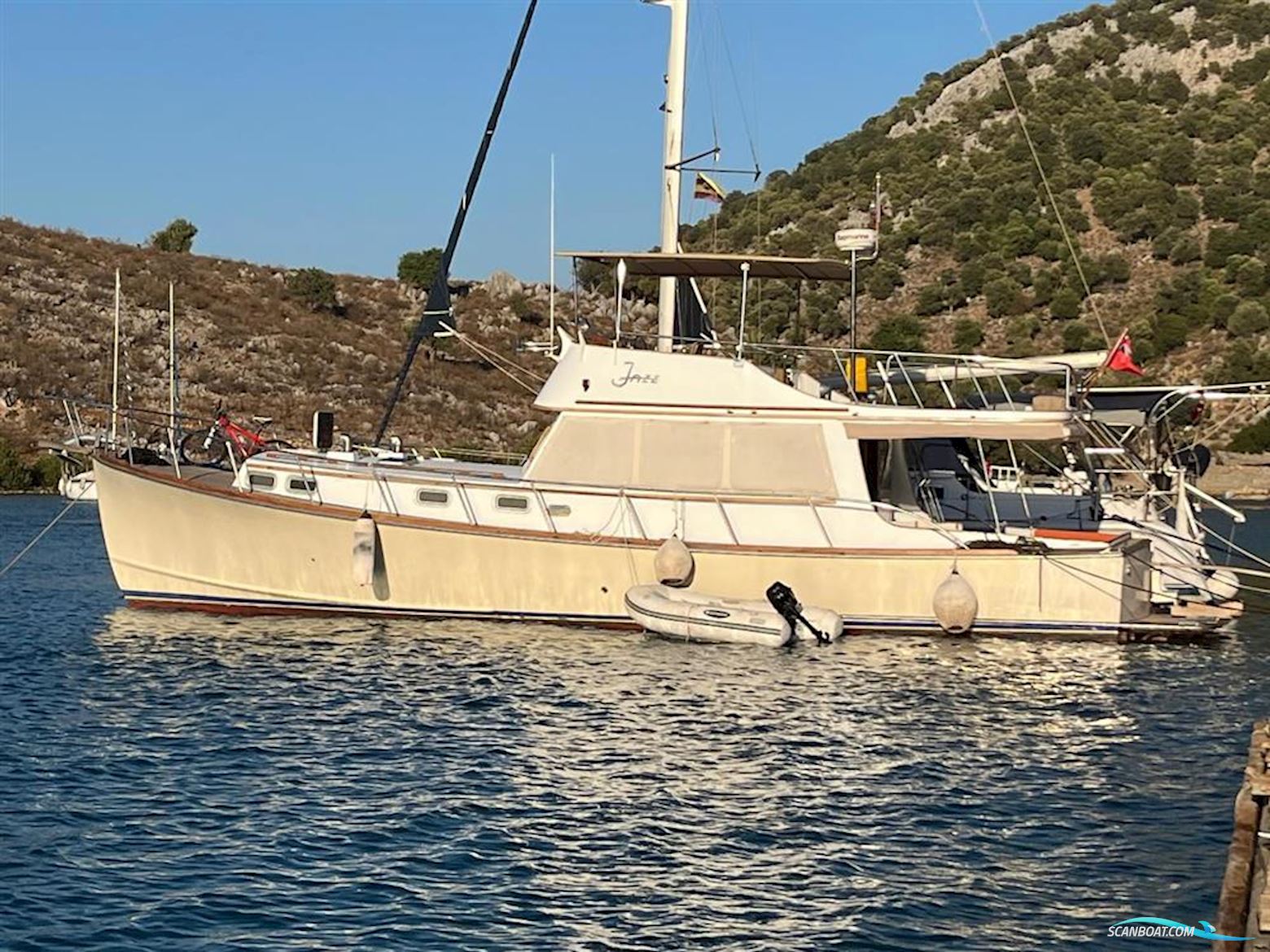 Lobster 46 Flybridge Motorboat 1986, with Caterpillar engine, Turkey