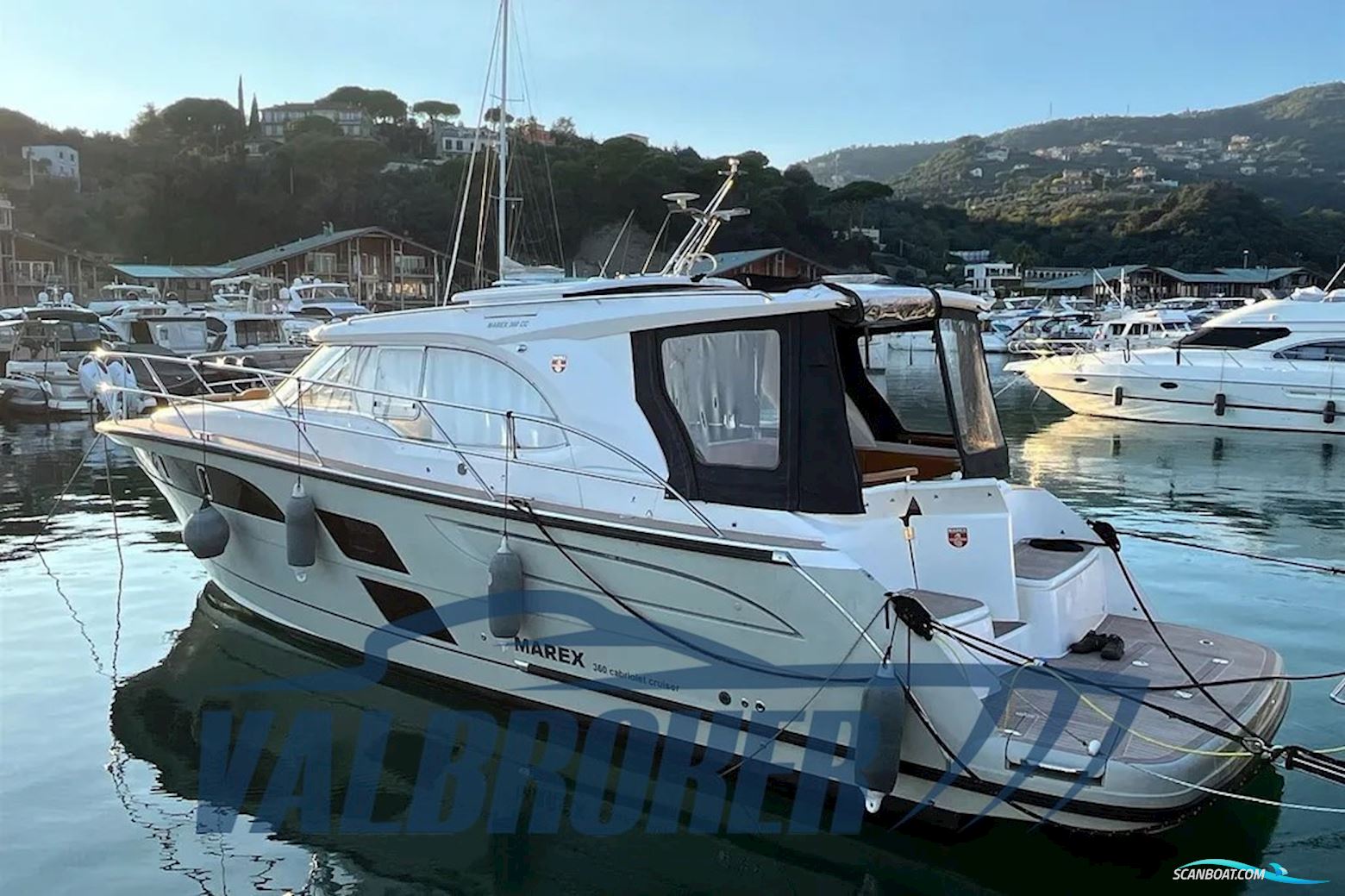 Marex 360 Cabriolet Cruiser Motorboat 2022, with Mercury 3.0 engine, Italy