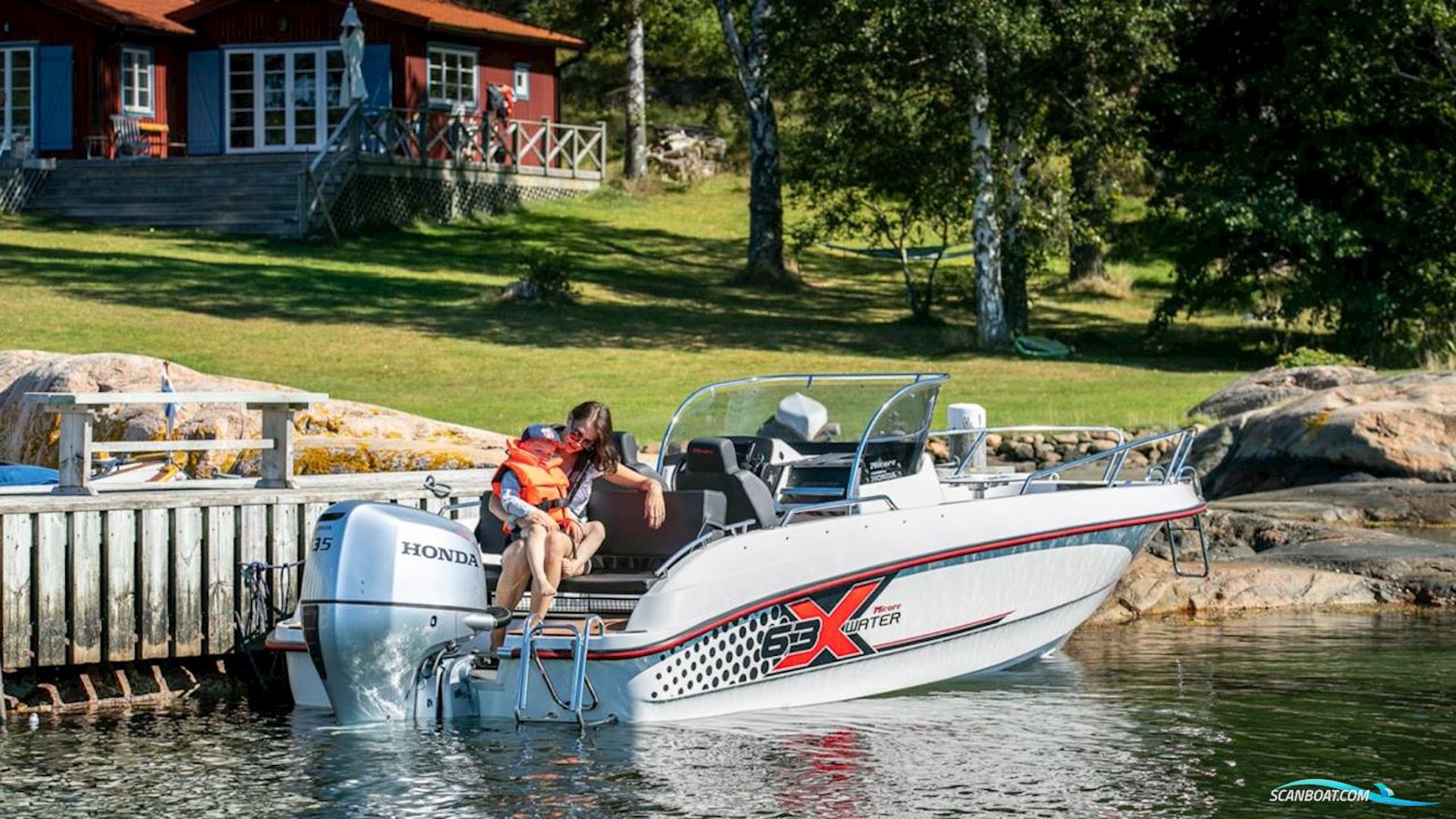 Micore XW63CC Motorboat 2022, with Honda engine, Sweden