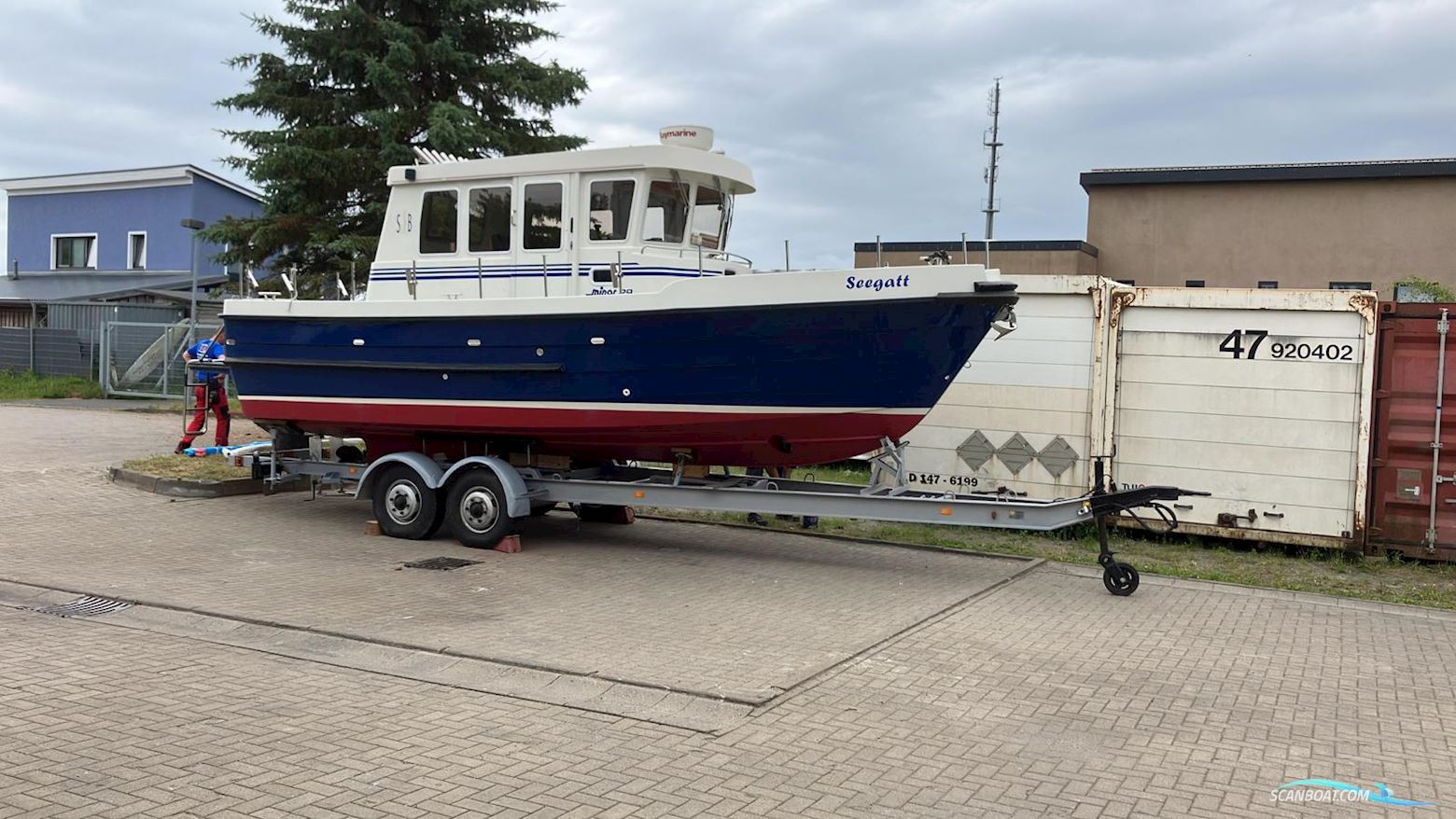 Minor 29 DC Oscar Motorboat 2004, with Puch Steyr 236 engine, Germany