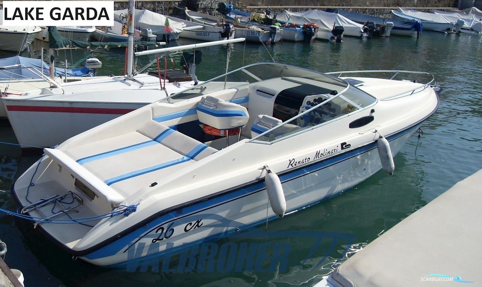 Molinari Falcon 26 Motorboat 1994, with Mercruiser Mcm 4,3 engine, Italy