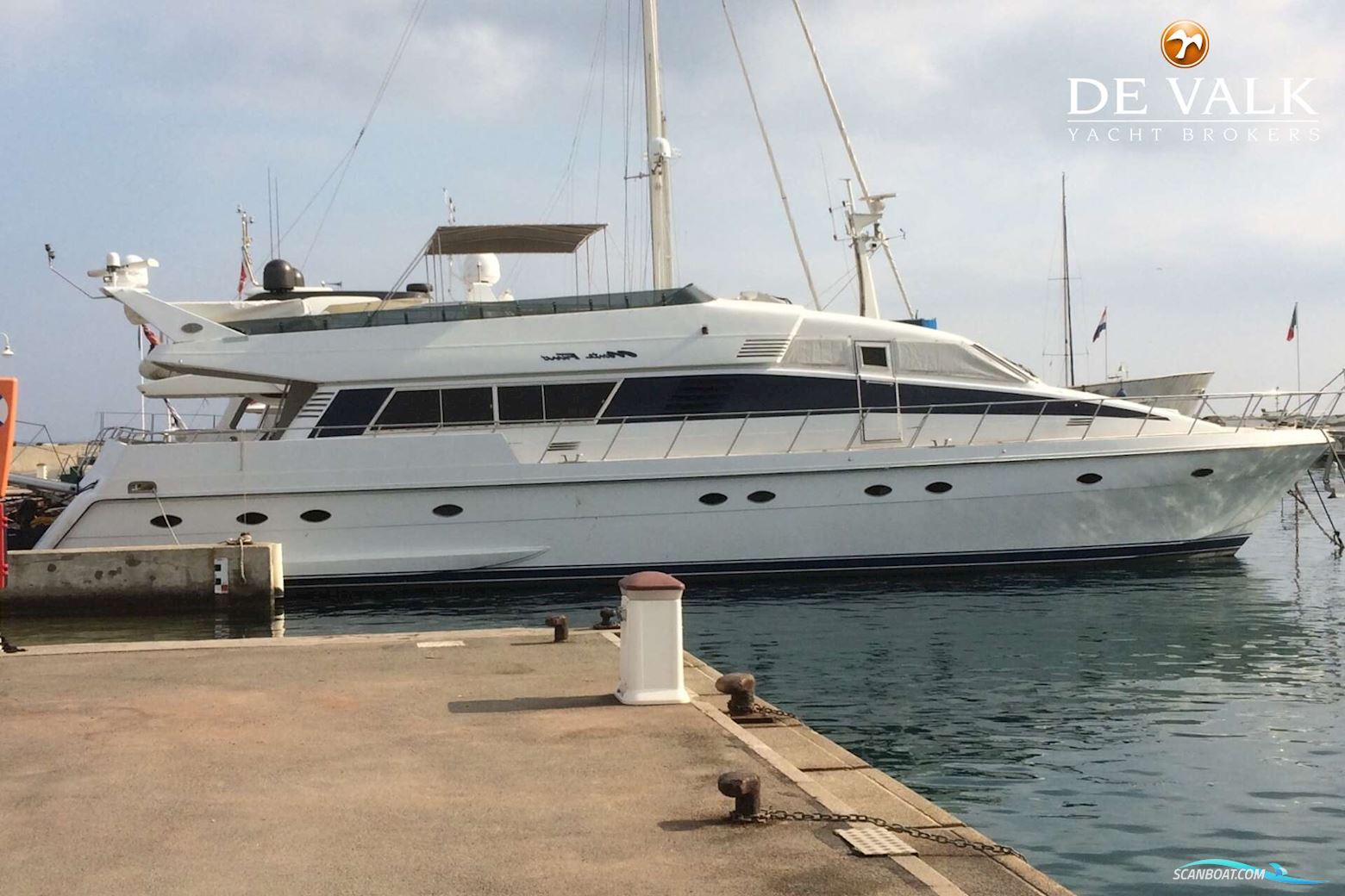 Monte Fino 78 Fly Motorboat 1991, with Caterpillar engine, Spain