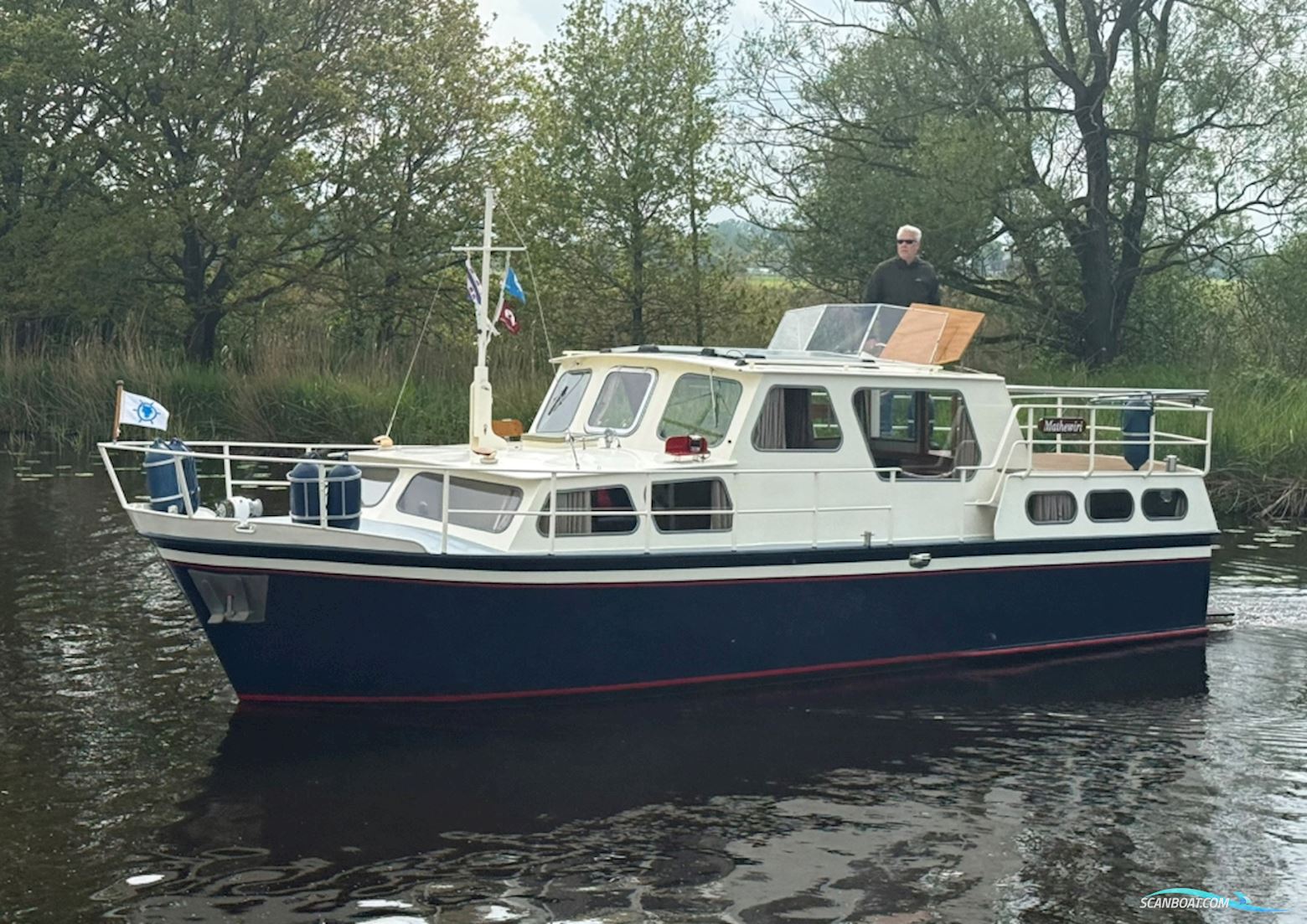 Motorkruiser Retro 1050 Motorboat 1979, with Ford engine, The Netherlands