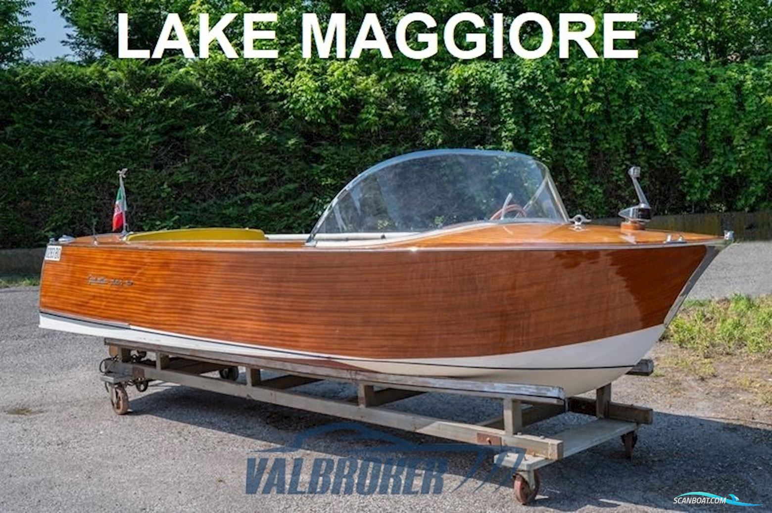 Motoscafo Aeromere Giulietta Plen Air Motorboat 1959, with Giulietta T1 engine, Italy