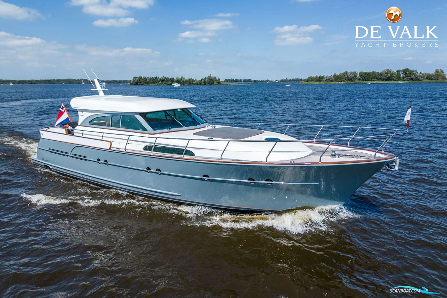 Mulder 59 Convertible Hard Top Motorboat 2006, with Caterpillar engine, The Netherlands
